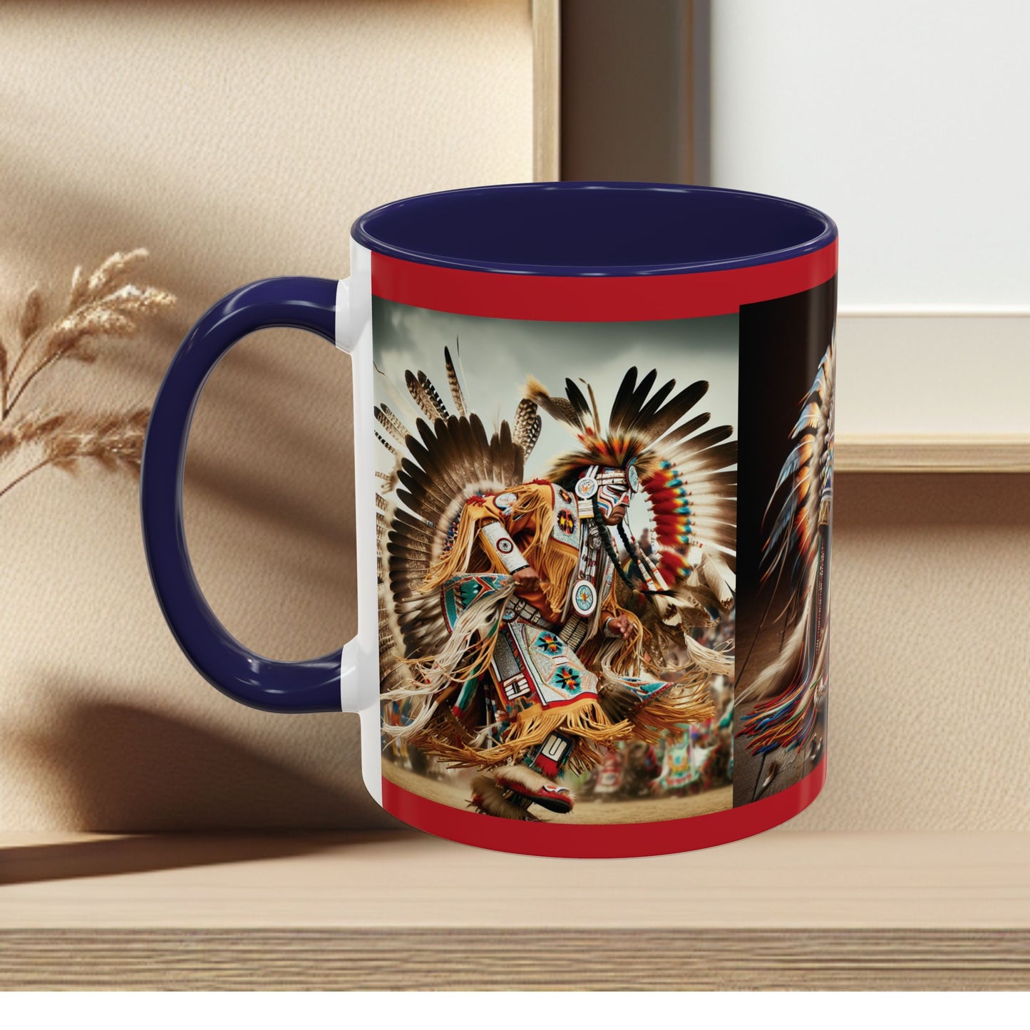 Mug- Native Dancer - Coffee Mug (11 oz, 15 oz) (AOP)