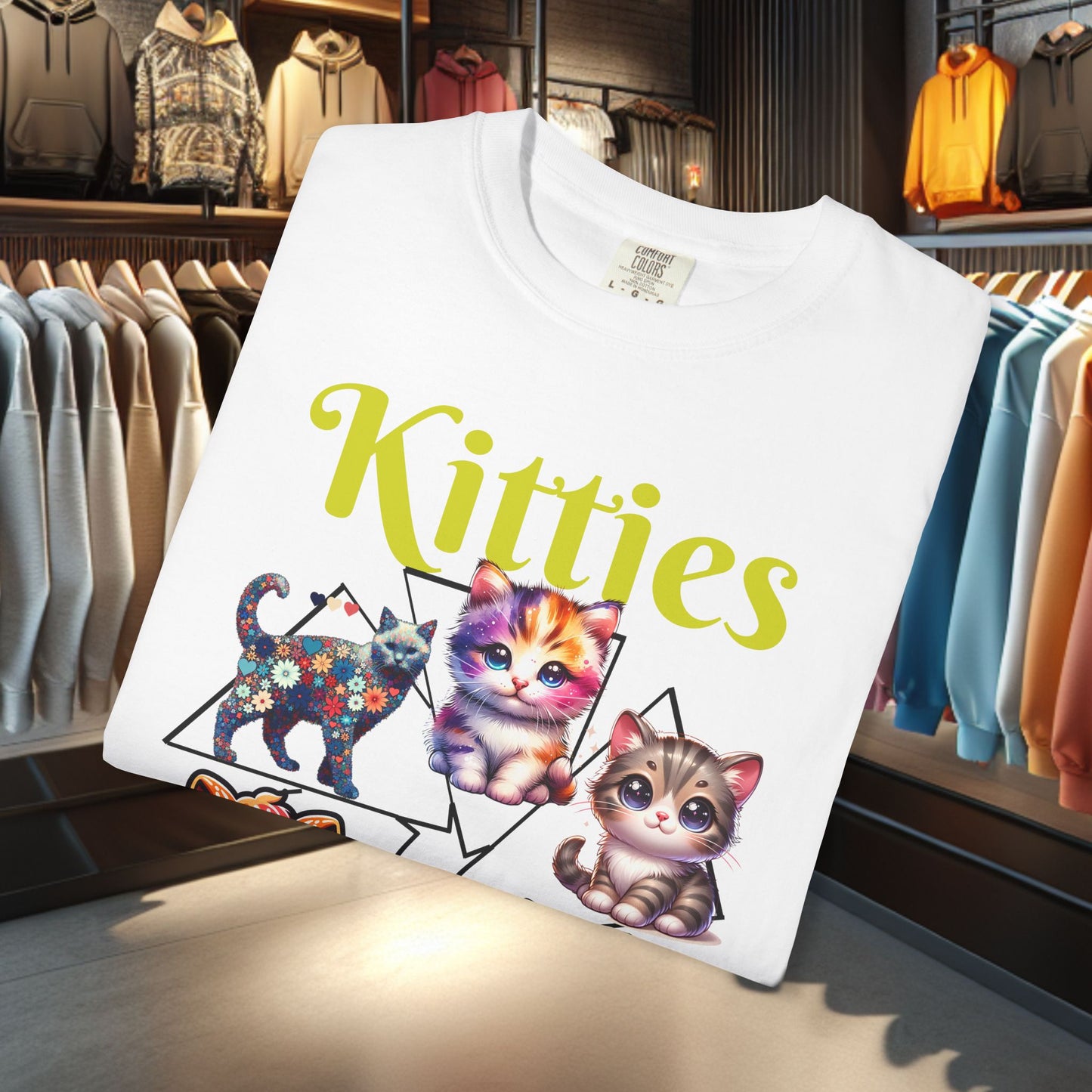 Kitties Unisex T-Shirt - Cat Lover's Gift, Cute Cats
