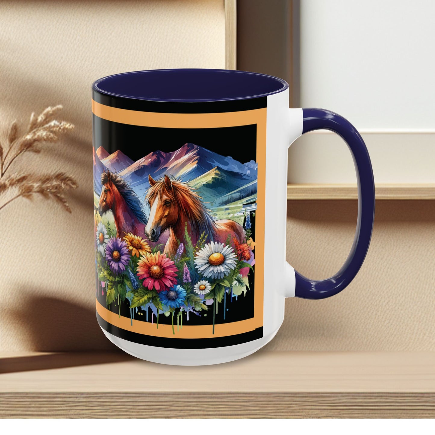 Mug Coffee Wild Horses 11oz 15oz