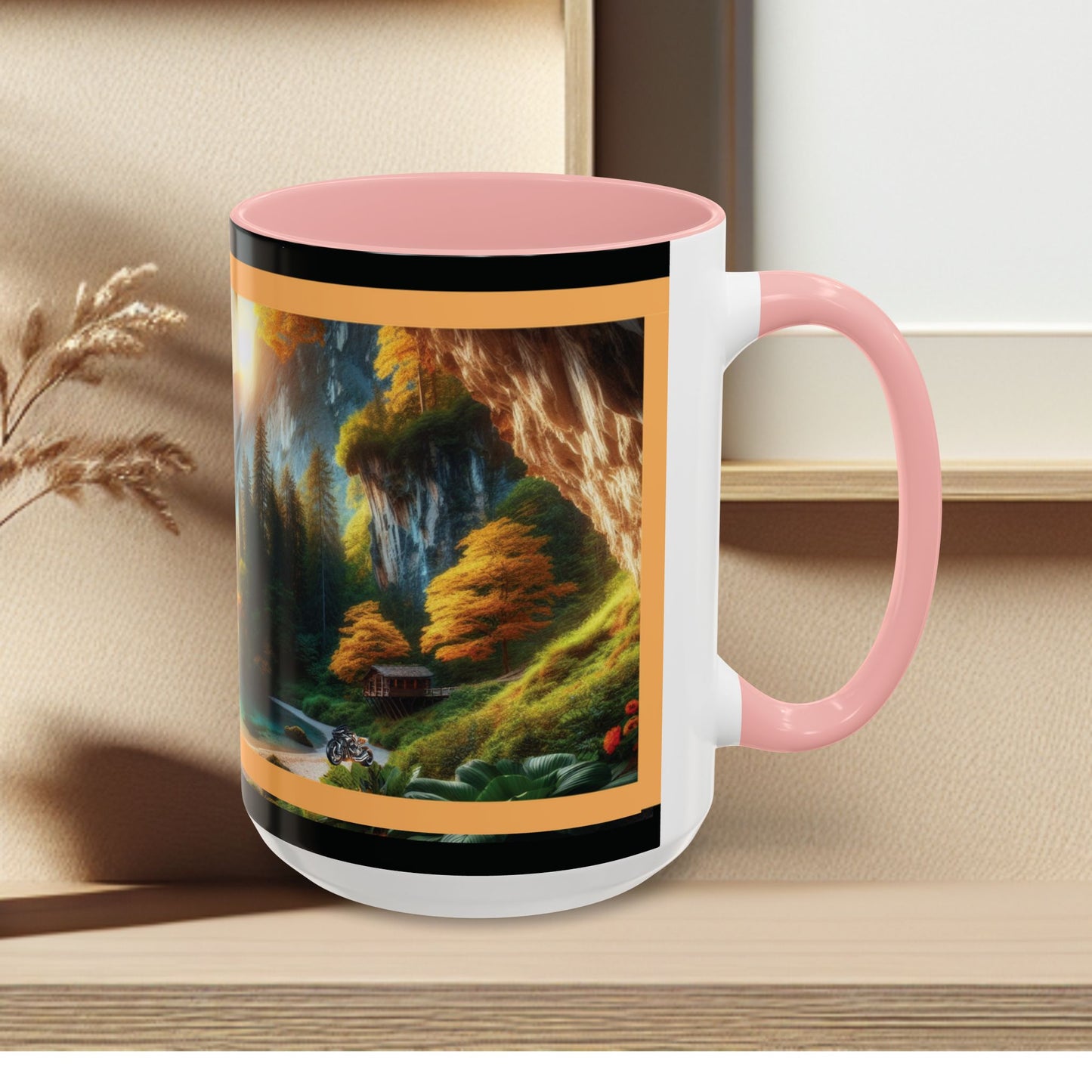 Mug: By the River-Accent Coffee Mug (11oz, 15oz)