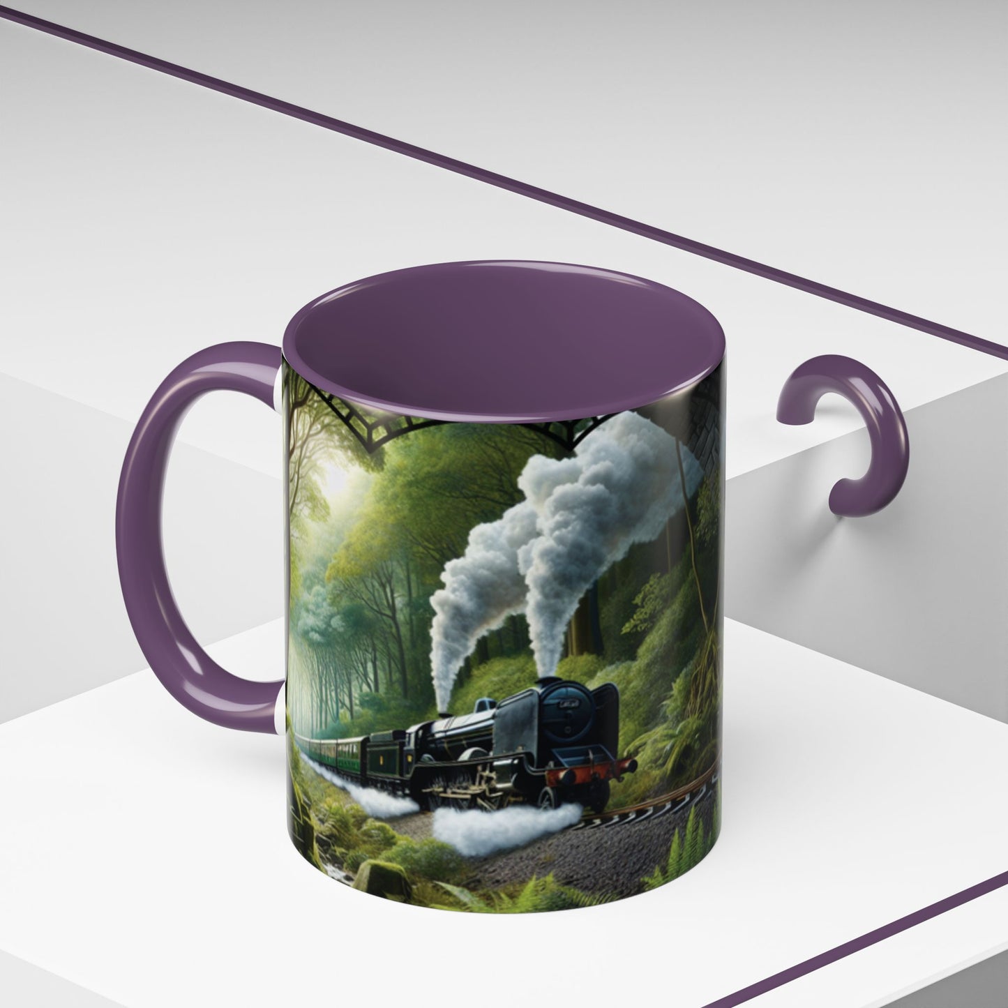 Mug - Jungle Train - Accent Coffee Mug (11oz, 15oz) (AOP)