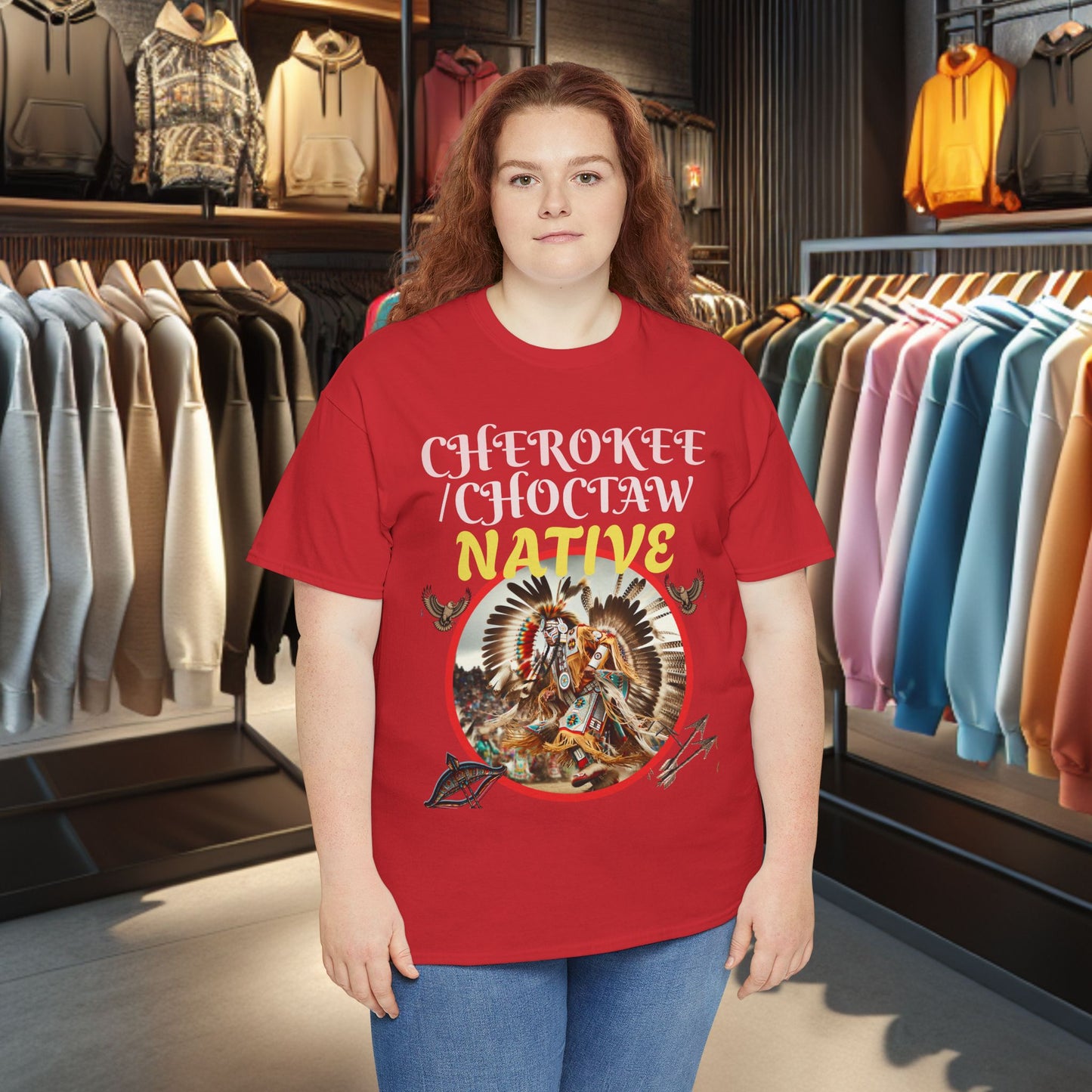 Cherokee / Choctaw Native- Heavy Cotton Tee