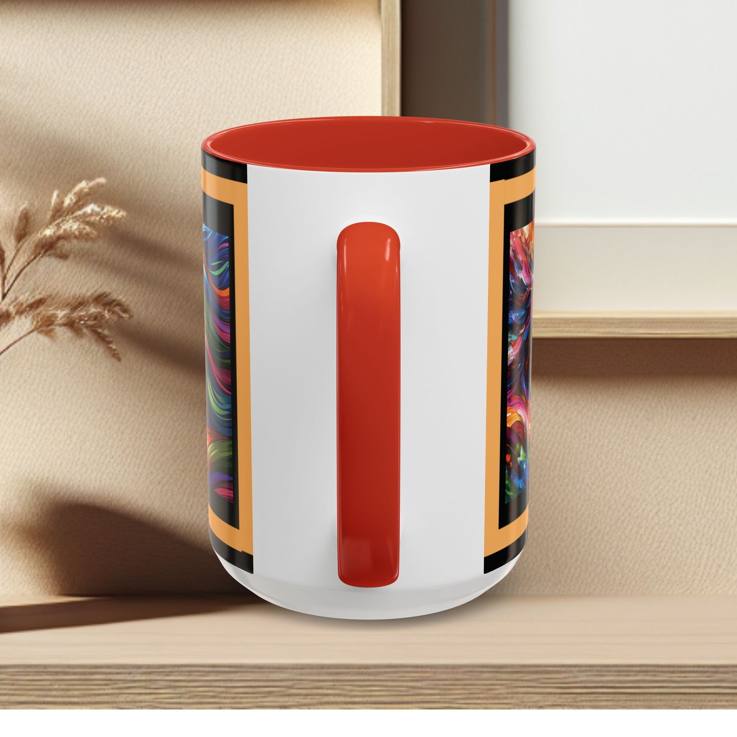 Mug Coffee Multi Color Horses 11oz 15oz