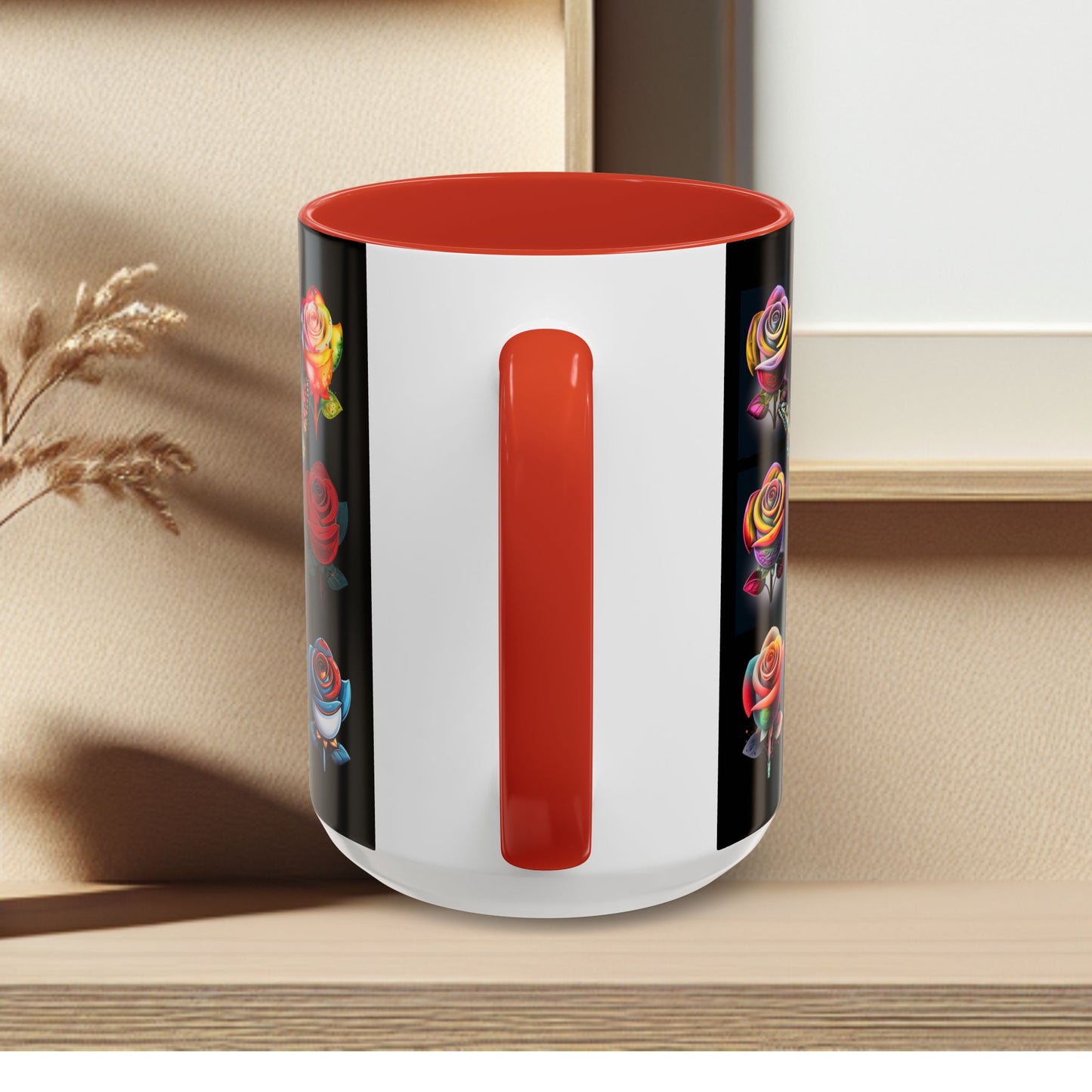 Floral Accent Mug - Perfect Gift for Garden Lovers