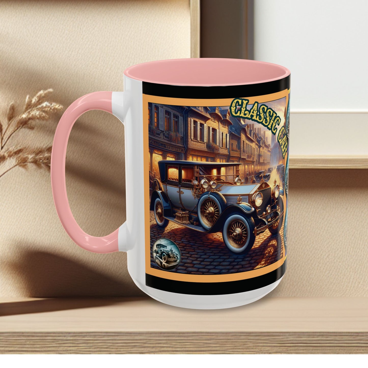 Mug-Blue Classic Car - Accent Coffee Mug (11oz, 15oz)