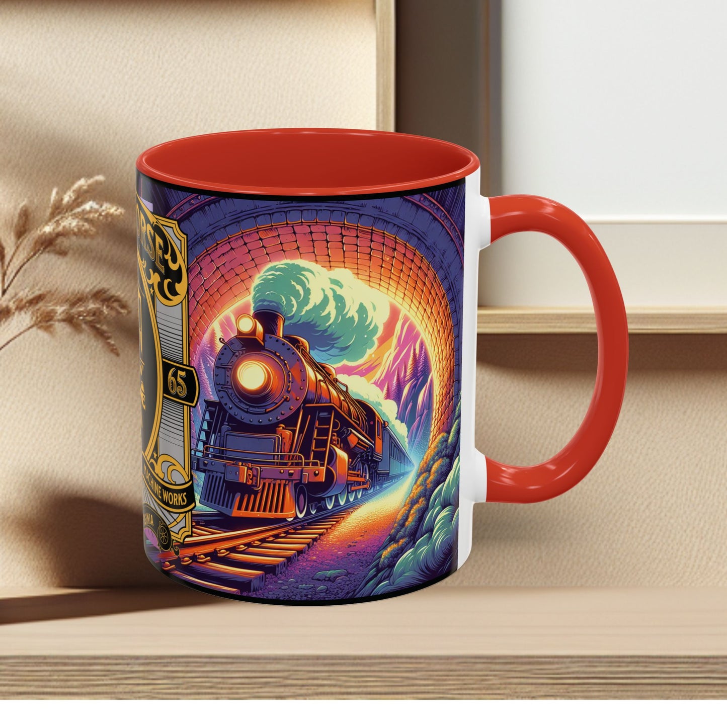 Mug- Steam Engine Iron Horse Accent Coffee Mug (11oz)