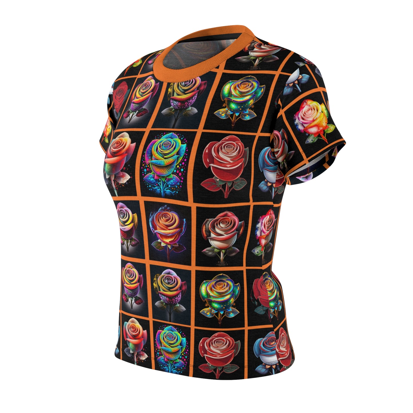 Roses - Orange Graphic Tee for Women