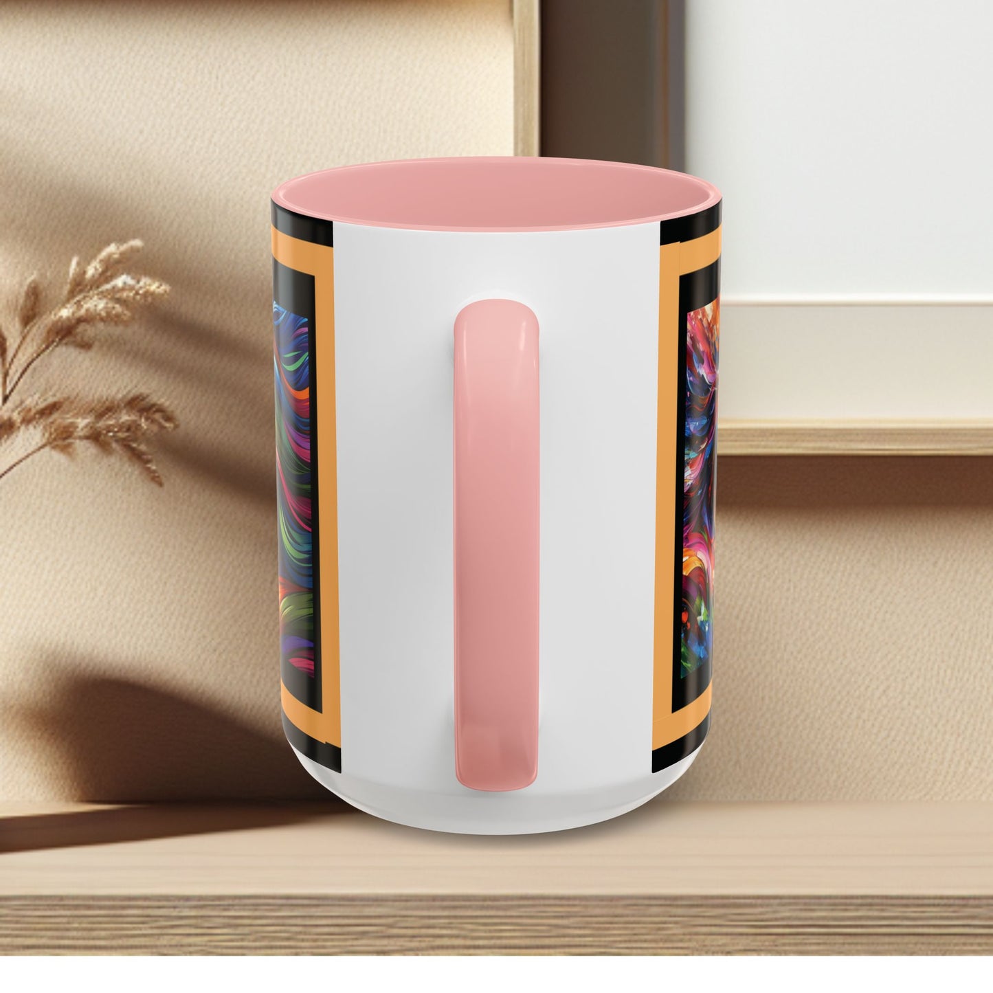 Mug Coffee Multi Color Horses 11oz 15oz