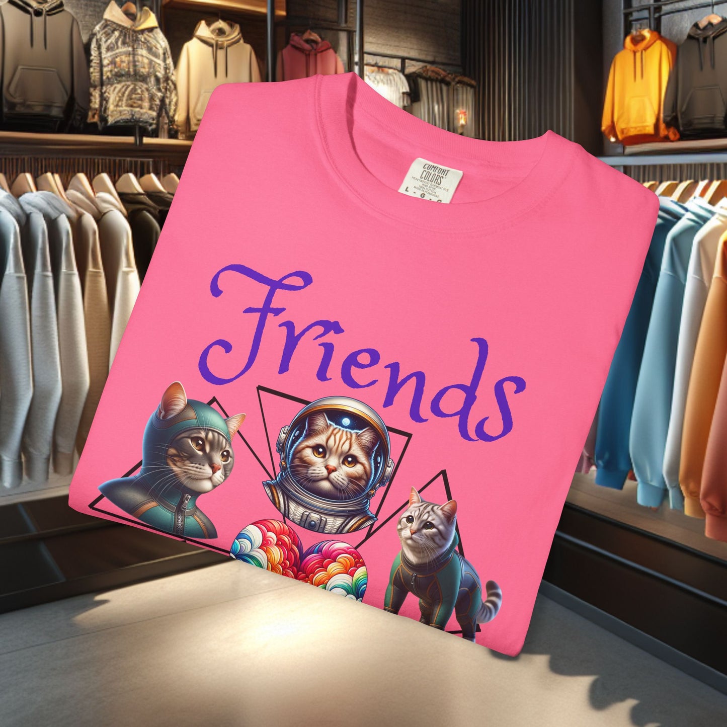 Cat Friends T-Shirt - Cat Lover's Gift