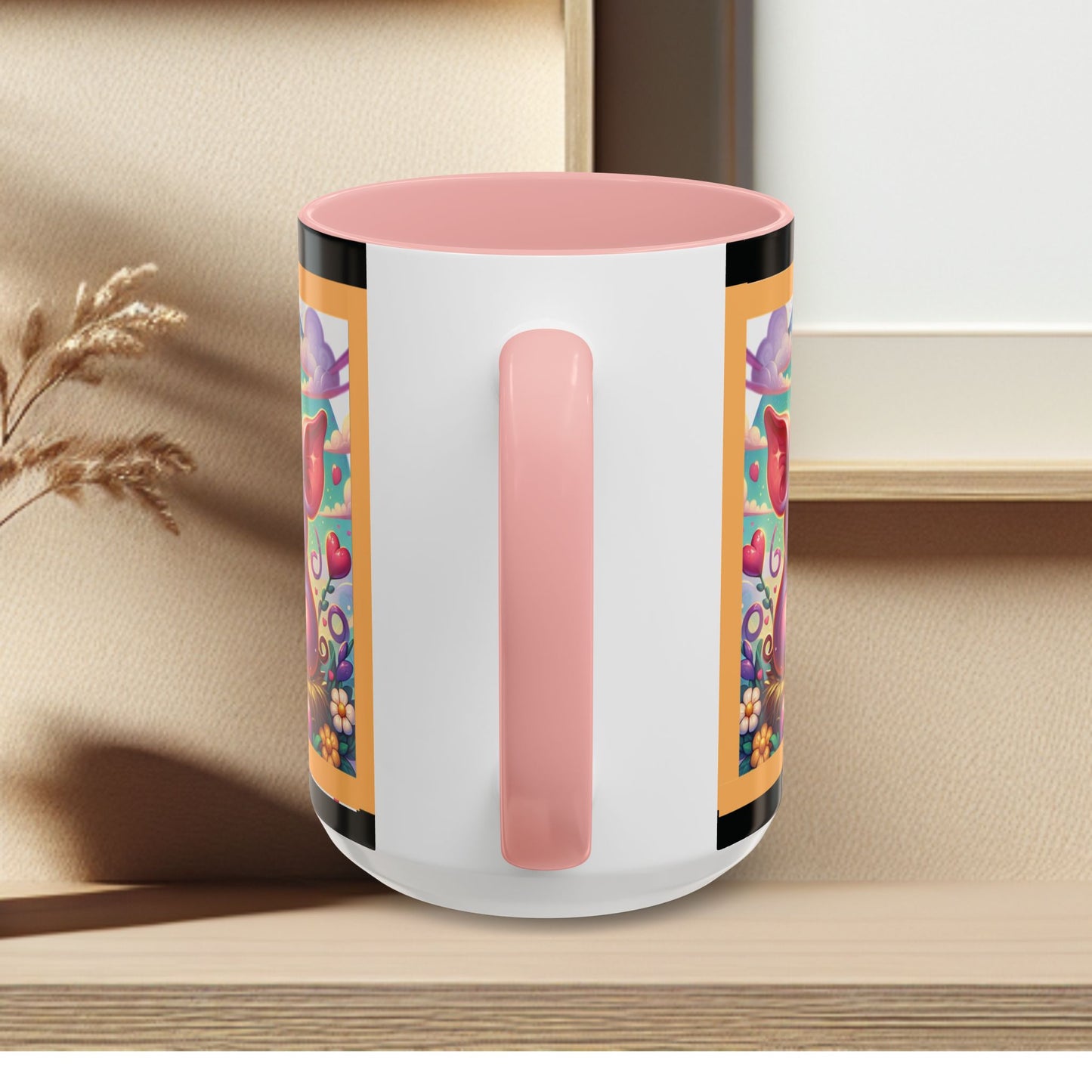 Coffee Mug Love Pigs Picknick 11, 15oz
