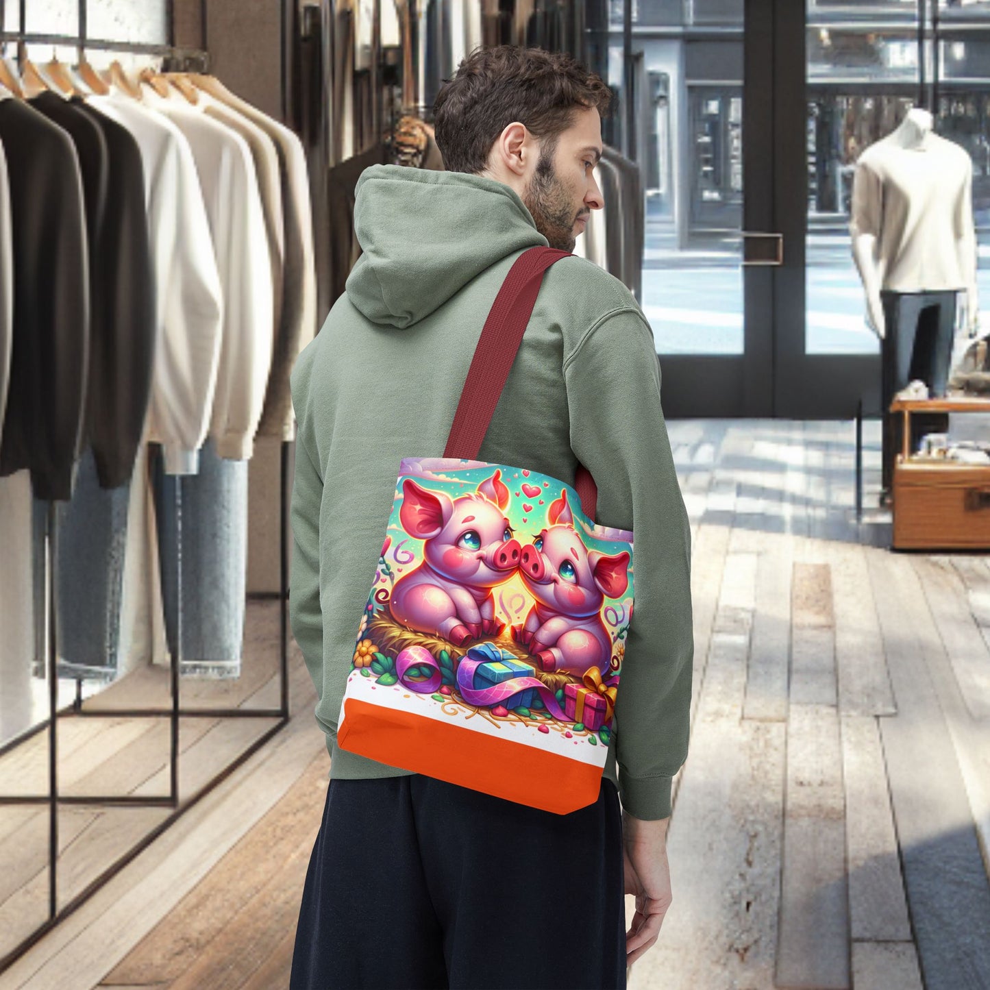 Pig Tote Bag - Perfect for Animal Lovers and Gift Giving