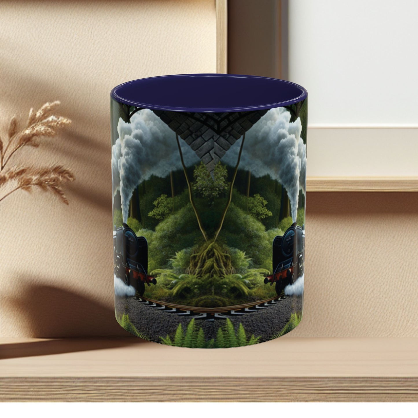 Mug - Jungle Train - Accent Coffee Mug (11oz, 15oz) (AOP)
