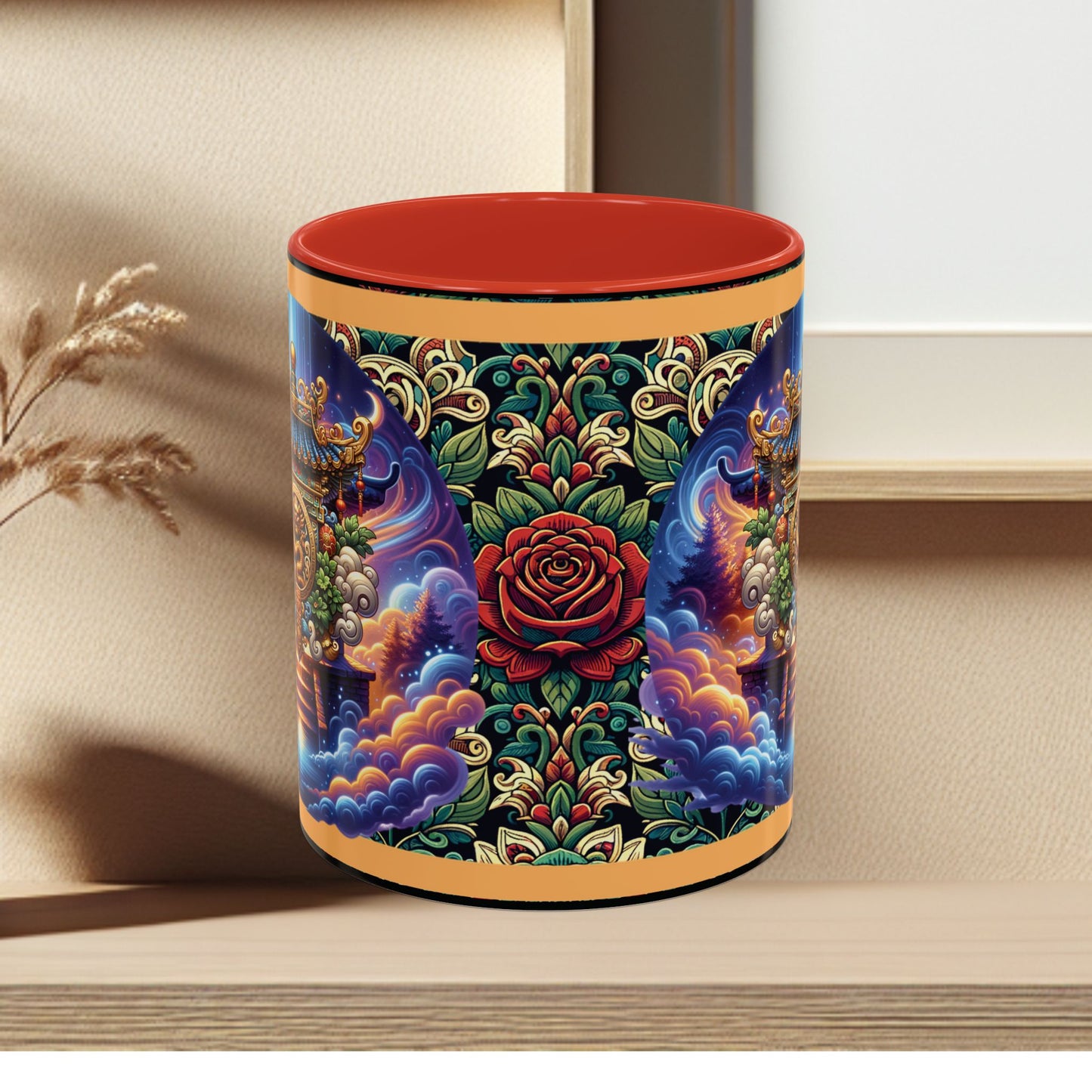 Mug Mystic Temple Rose Coffee Mug 11oz 15oz