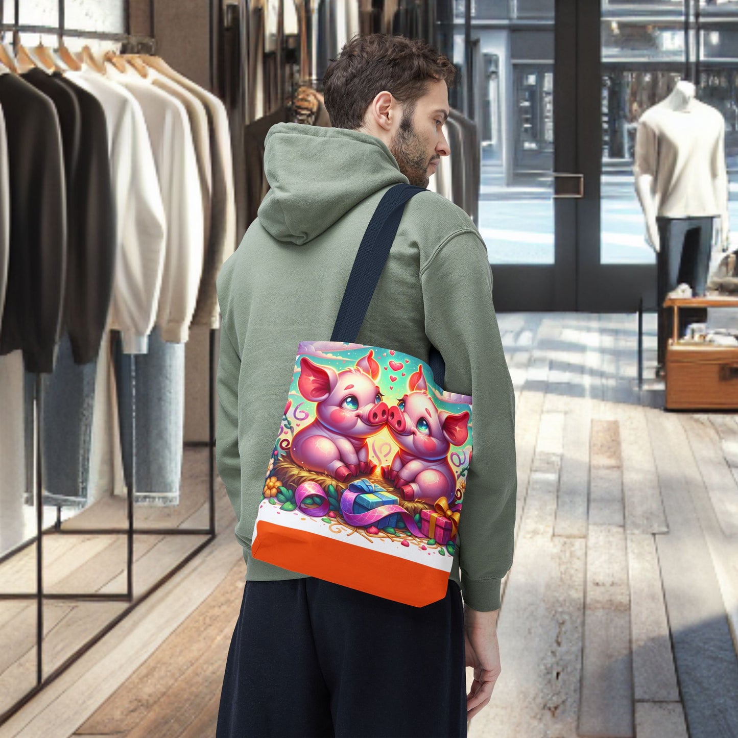Pig Tote Bag - Perfect for Animal Lovers and Gift Giving