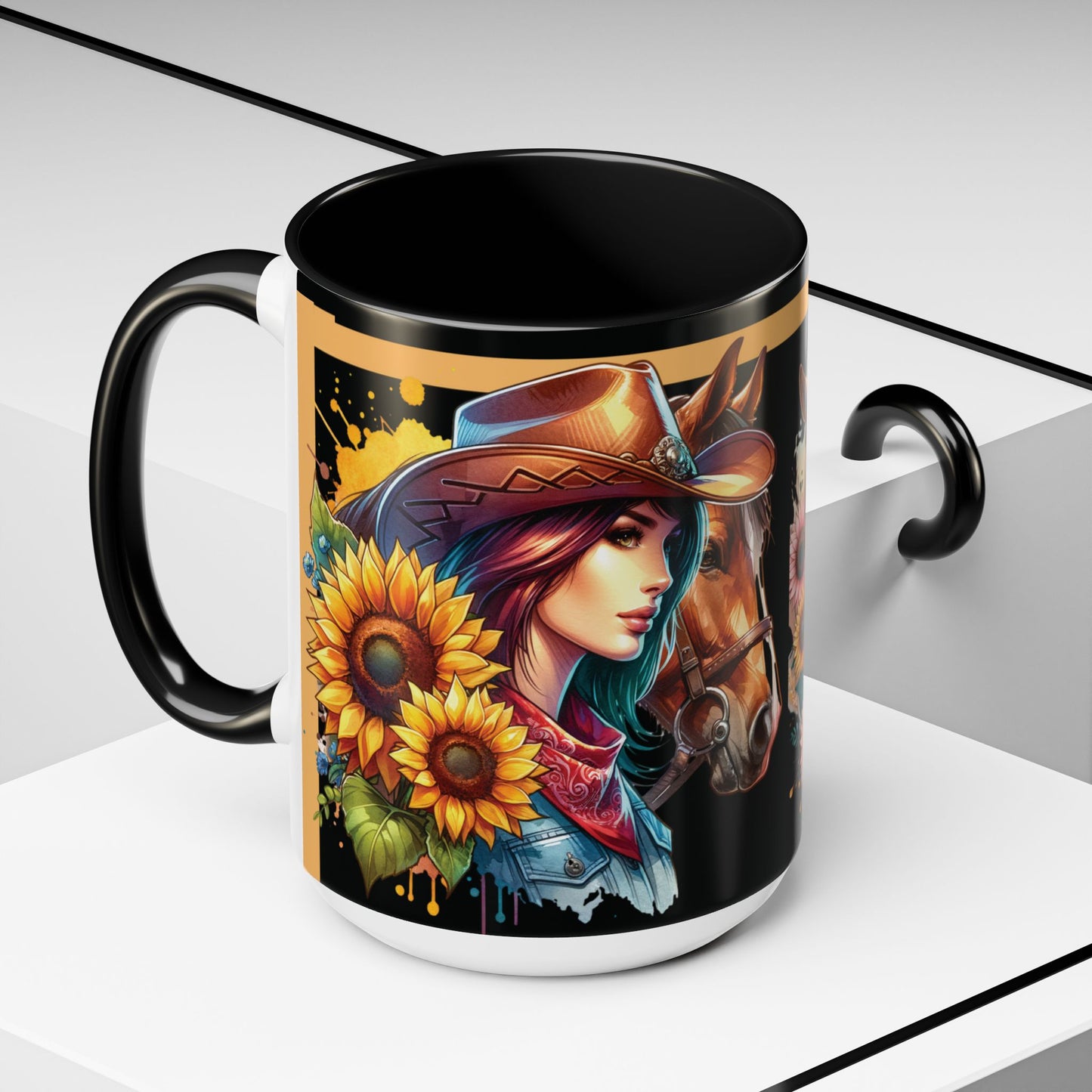 Coffee Mug Cowgirls and they're Horses