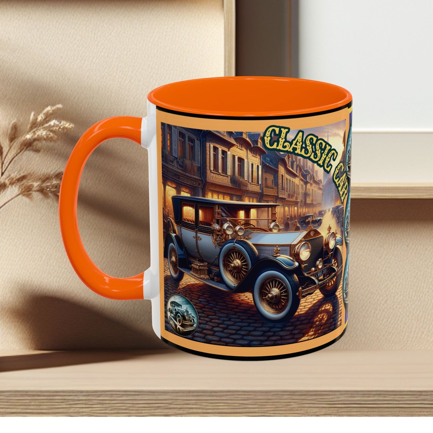 Mug-Blue Classic Car - Accent Coffee Mug (11oz, 15oz)