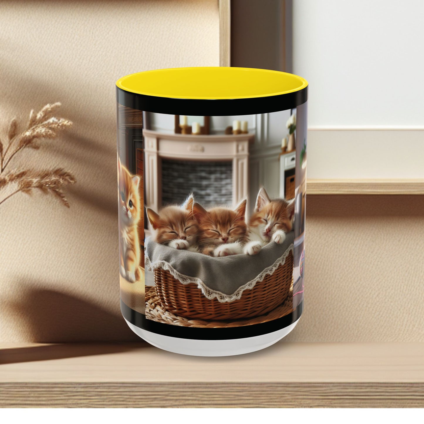 Mug- Kittens - Accent Coffee Mug (11oz, 15oz) (AOP)
