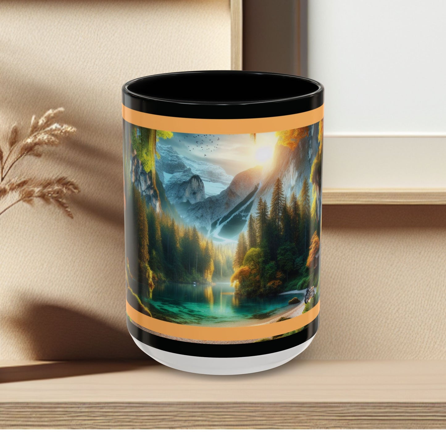 Mug: By the River-Accent Coffee Mug (11oz, 15oz)