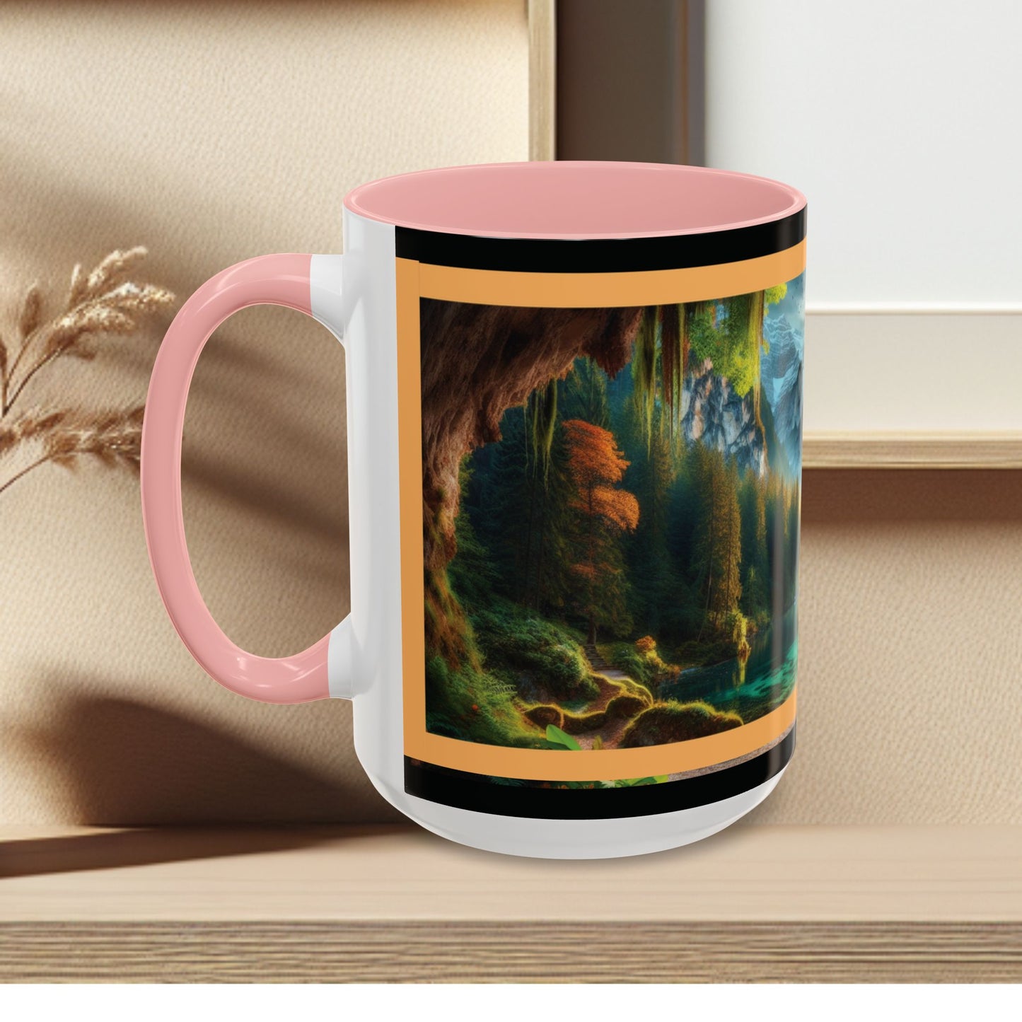 Mug: By the River-Accent Coffee Mug (11oz, 15oz)