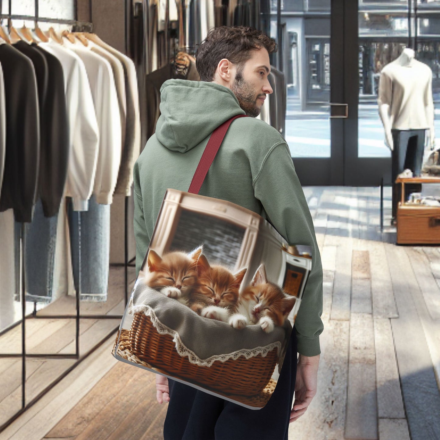 Tote Bag- Cat Nap - Tote Bag (AOP)
