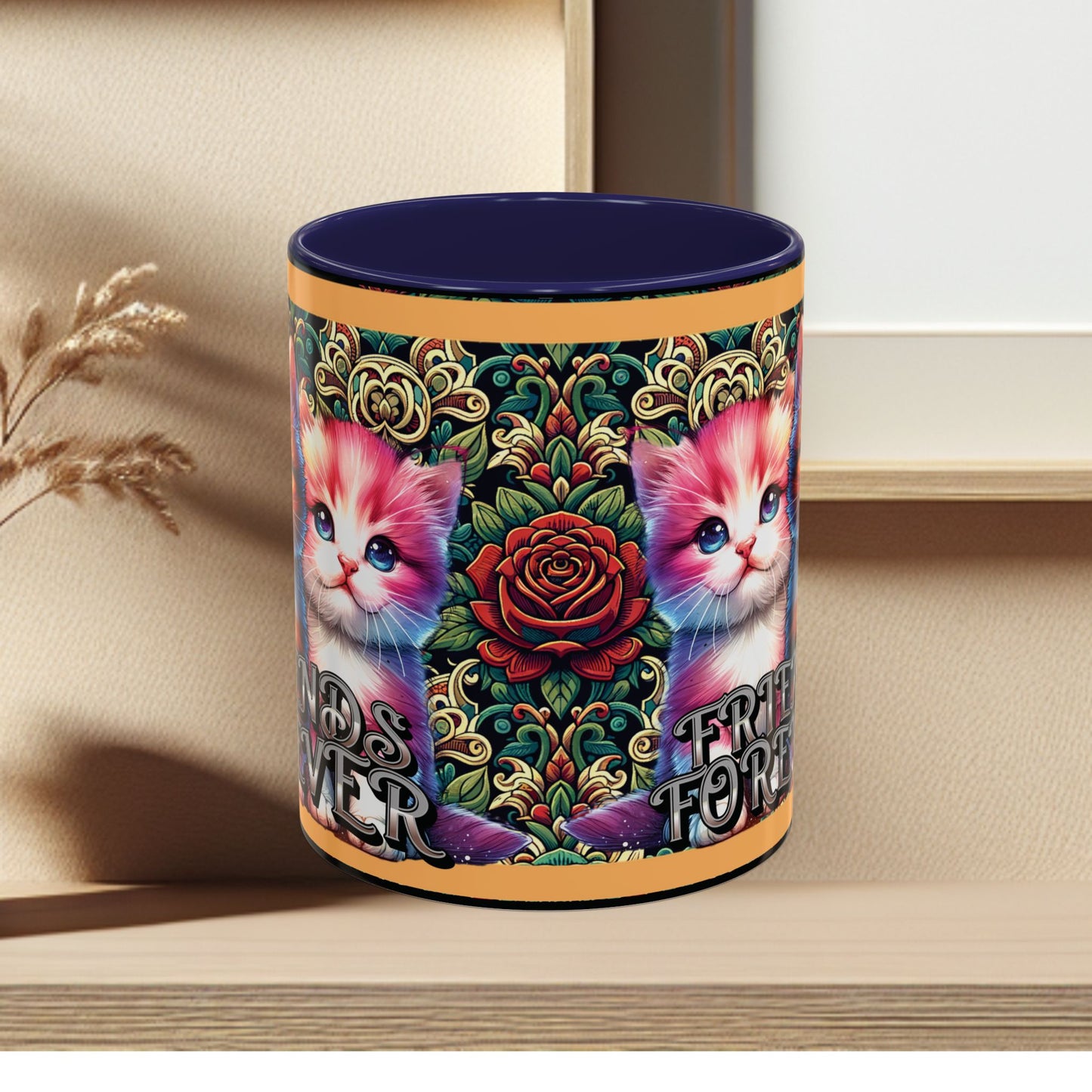 Coffee Mug Kittens Friends Forever