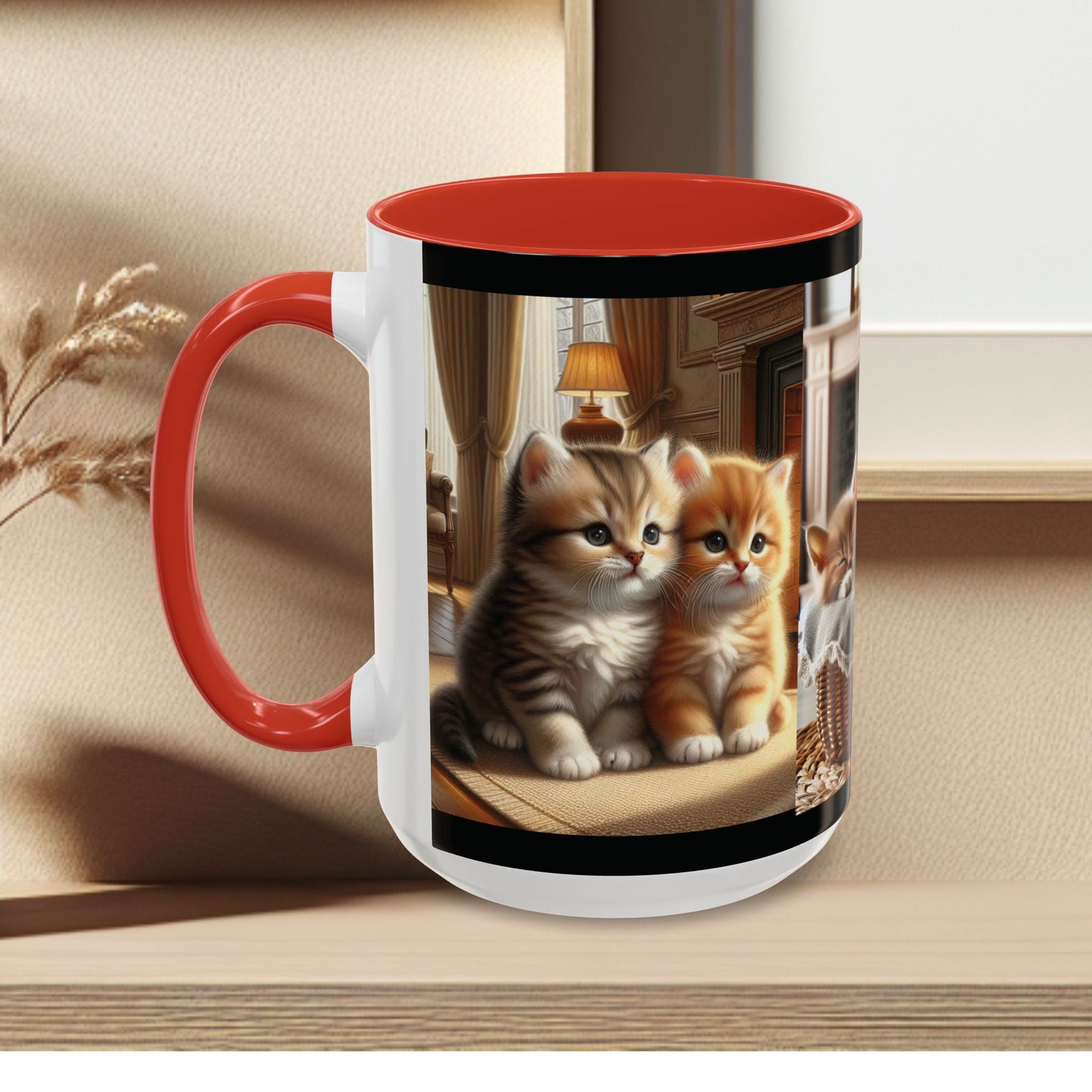 Mug- Kittens - Accent Coffee Mug (11oz, 15oz) (AOP)