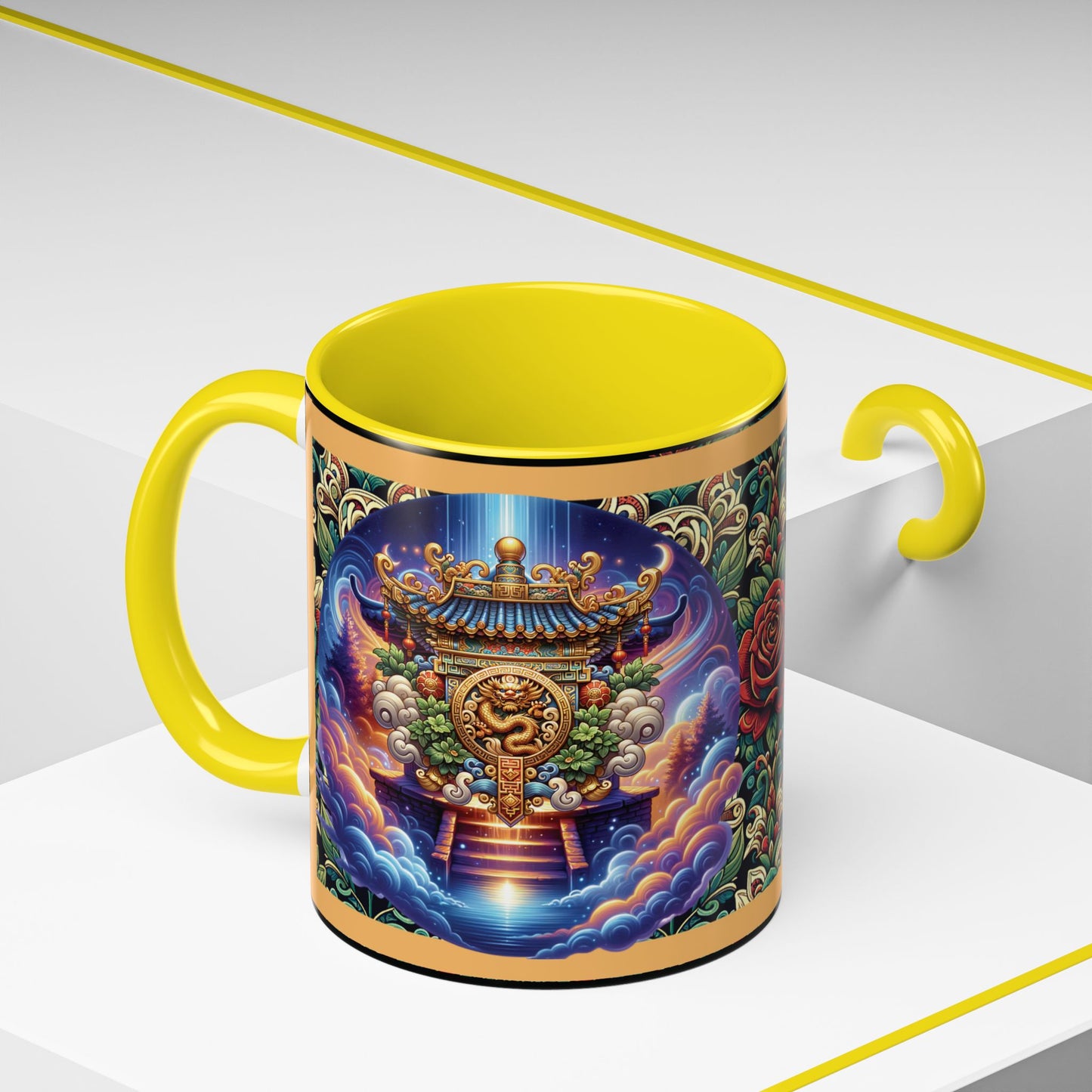 Mug Mystic Temple Rose Coffee Mug 11oz 15oz