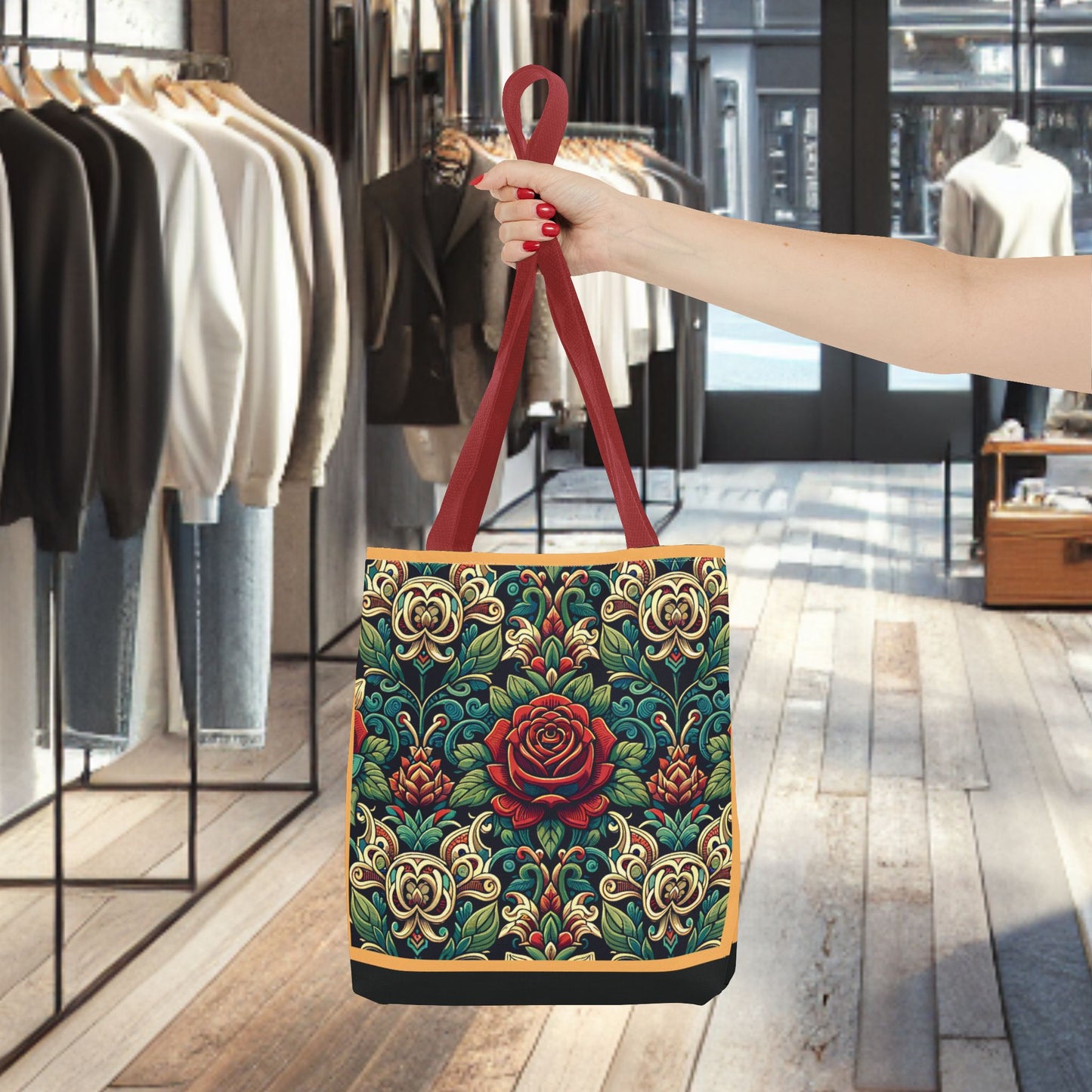Tote Bag-Rose Garden -Tote Bag