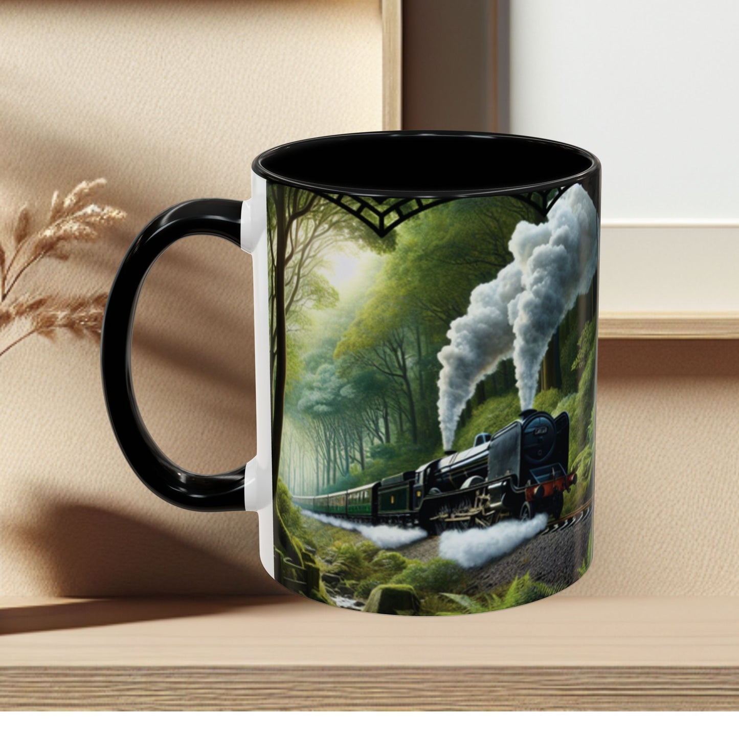 Mug - Jungle Train - Accent Coffee Mug (11oz, 15oz) (AOP)
