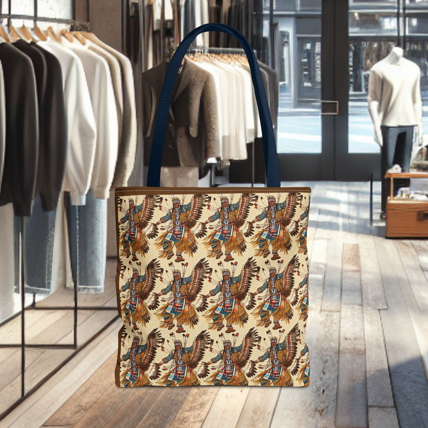 Tote Bag-Native Pow-Wow Dancers -Tote Bag (AOP)