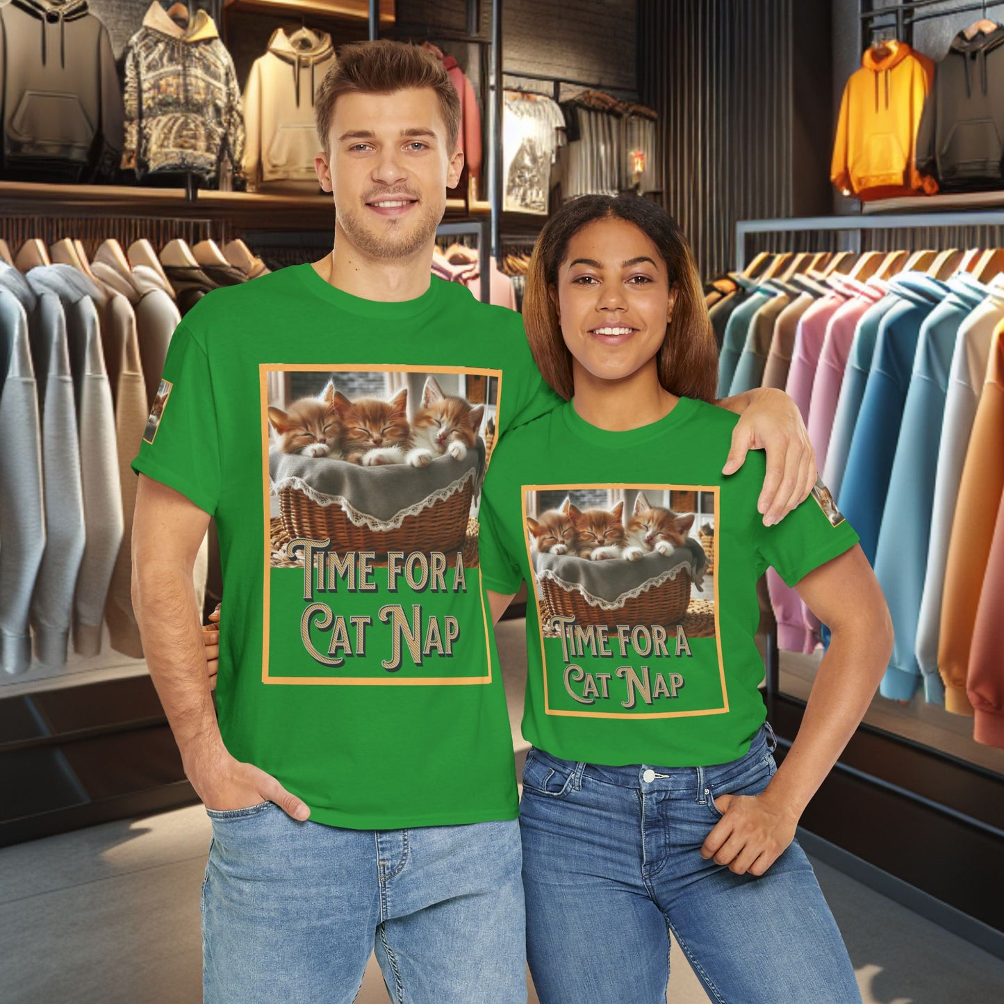 Heavy Tee- Time for a Cat Nap -Unisex Tee - Gildan 5000