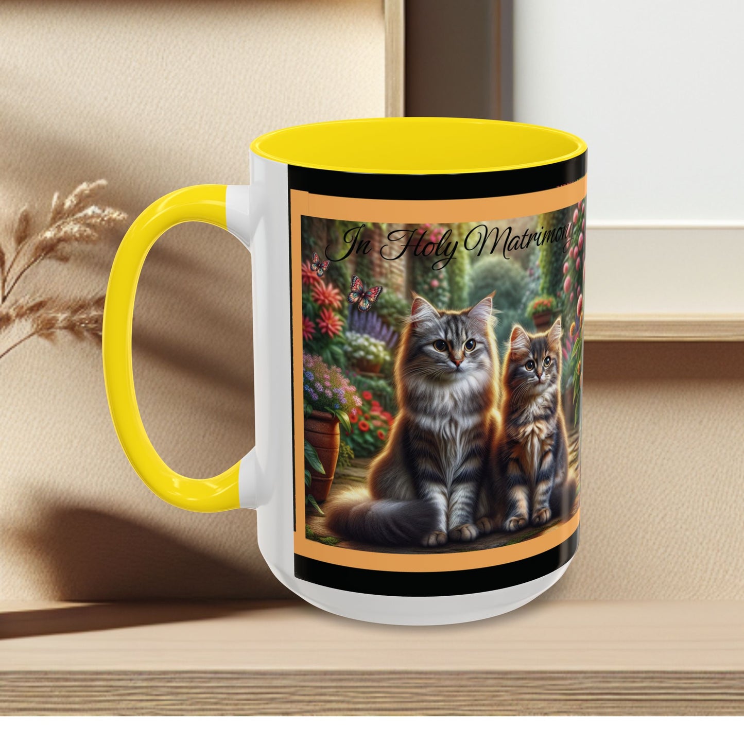 Coffee Mug Cat Wedding
