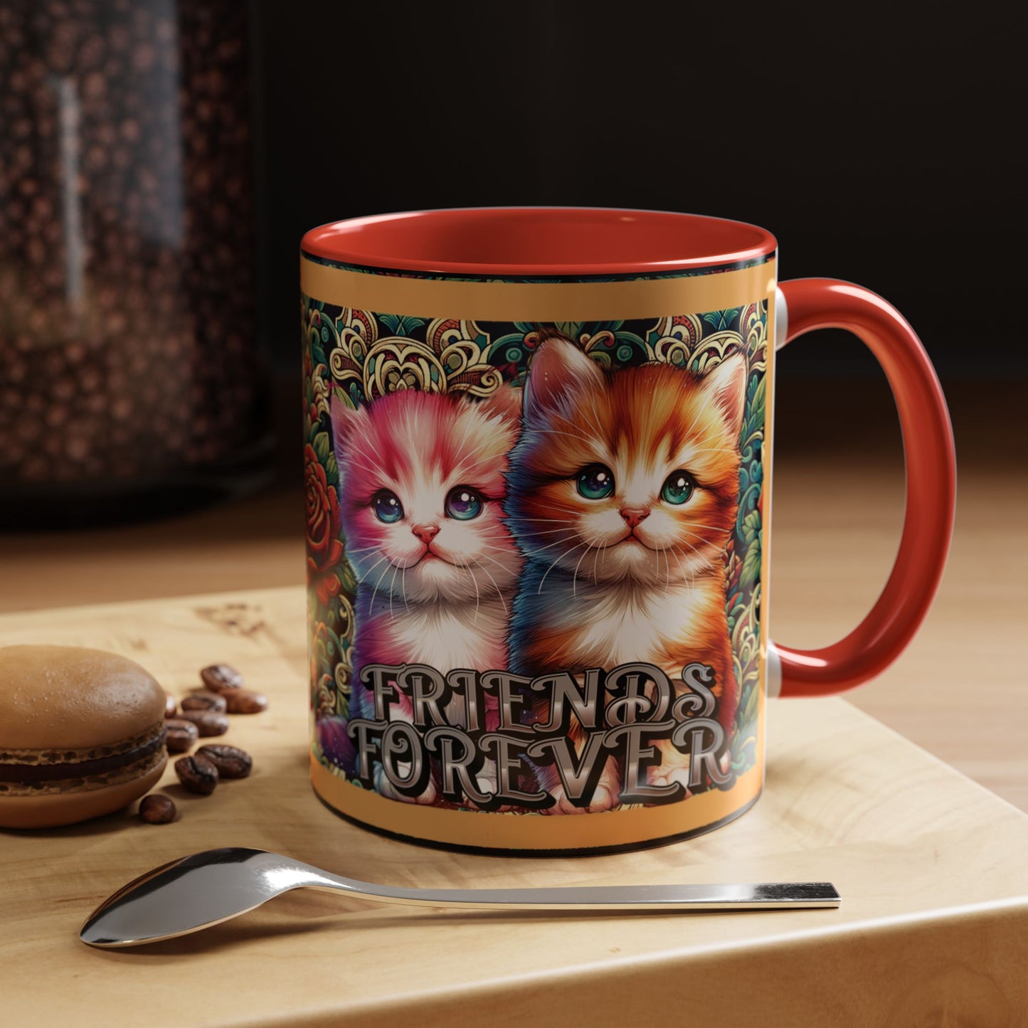 Coffee Mug Kittens Friends Forever