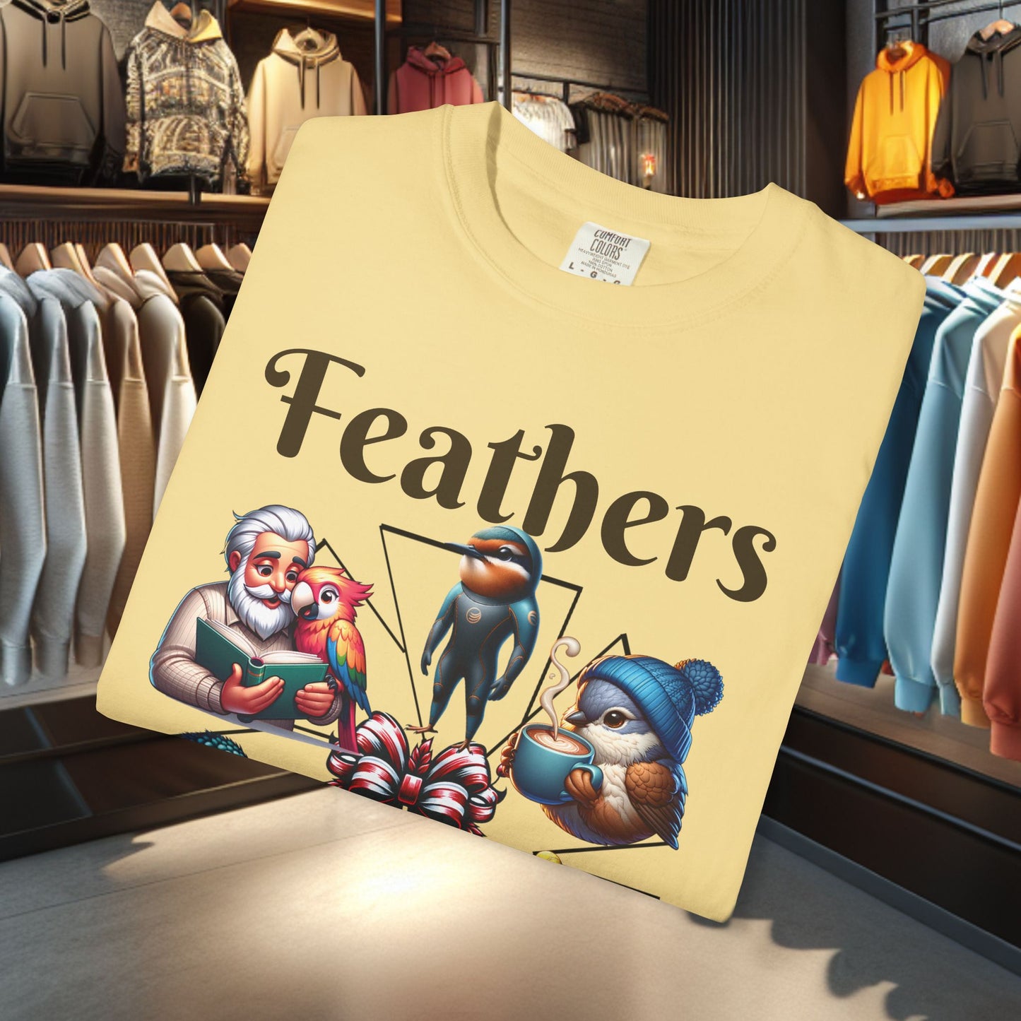 Boho Feathers T-shirt - Bird Lover's Garment