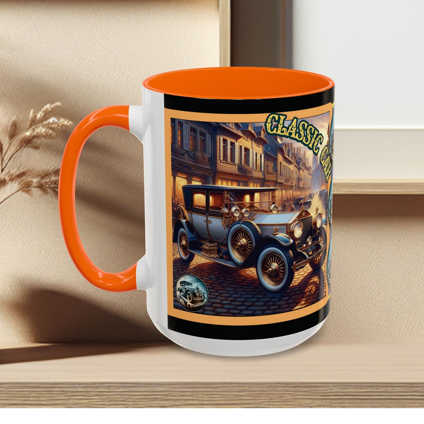 Mug-Blue Classic Car - Accent Coffee Mug (11oz, 15oz)