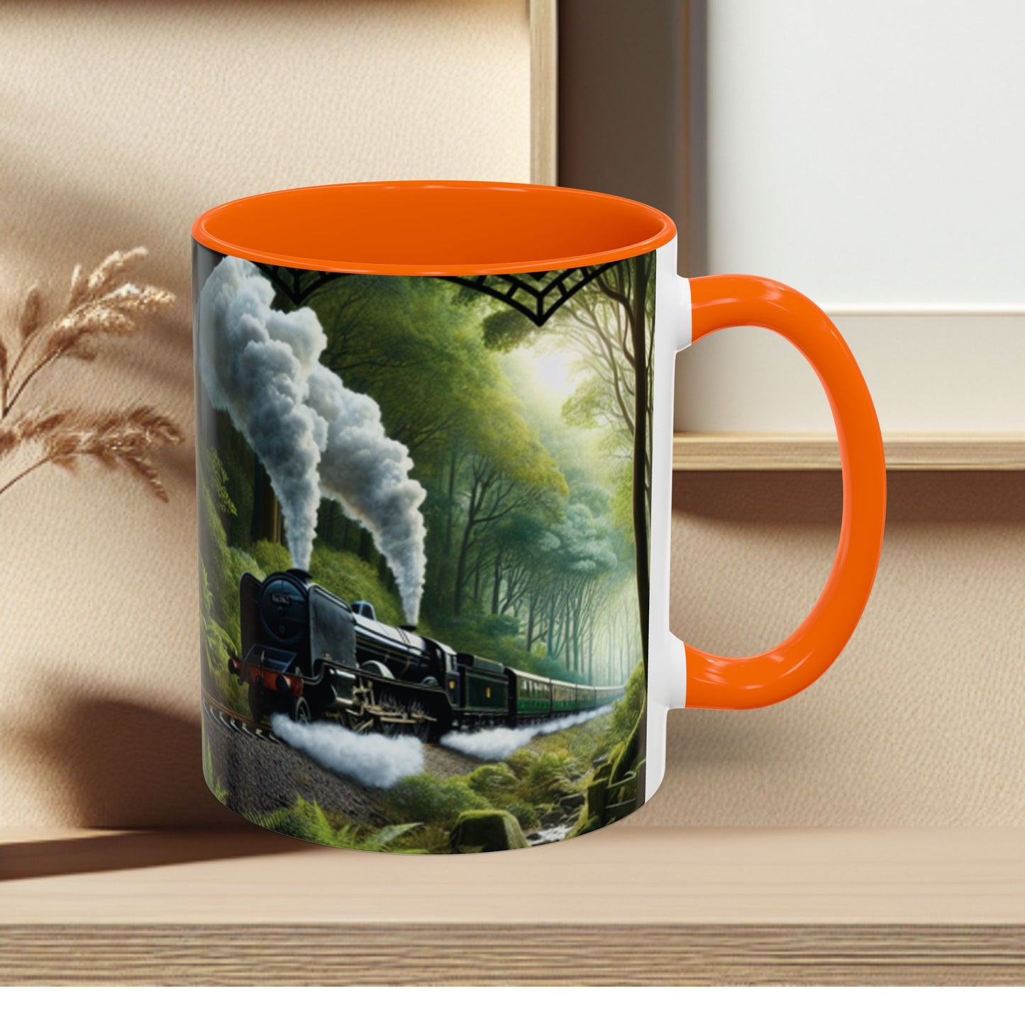 Mug - Jungle Train - Accent Coffee Mug (11oz, 15oz) (AOP)