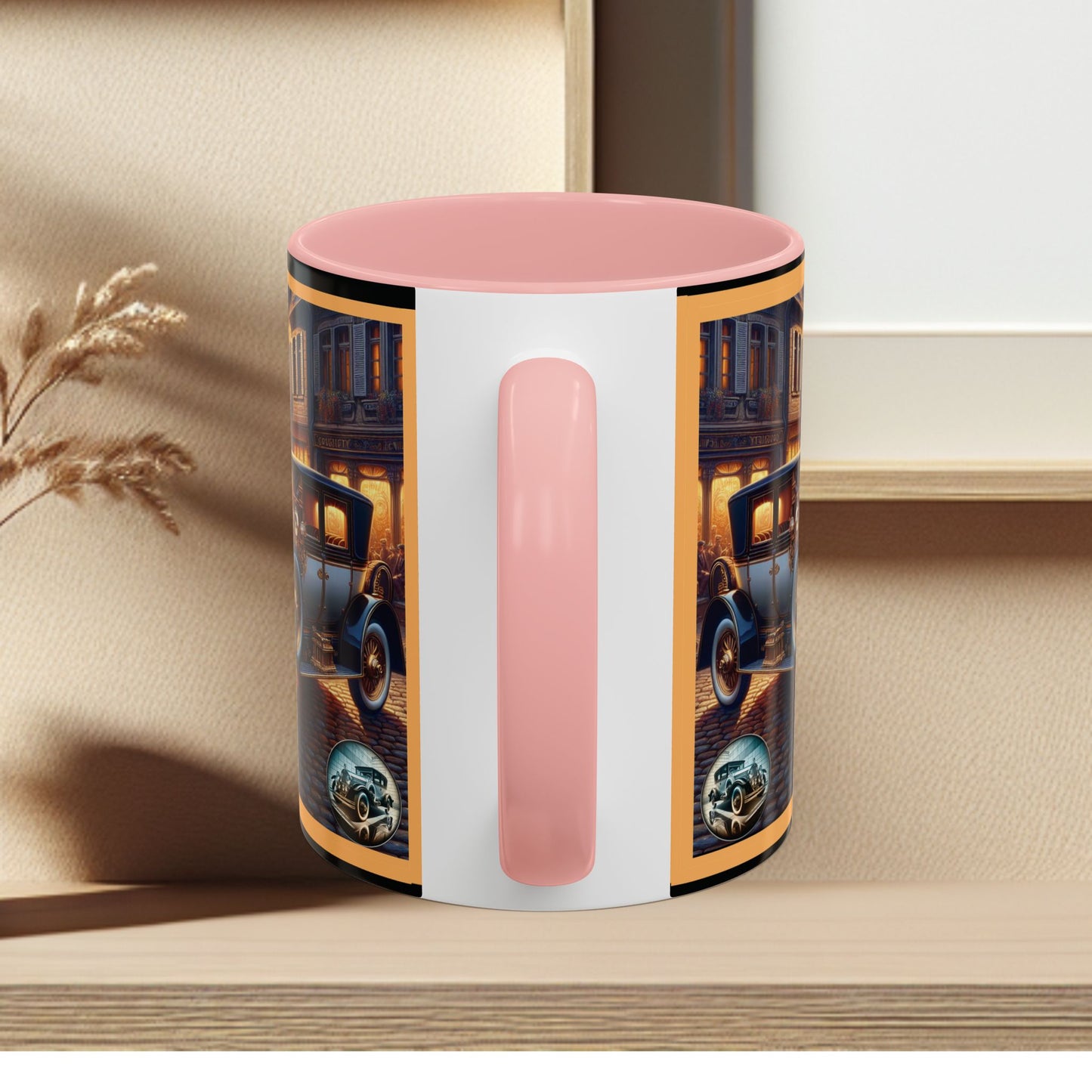 Mug-Blue Classic Car - Accent Coffee Mug (11oz, 15oz)