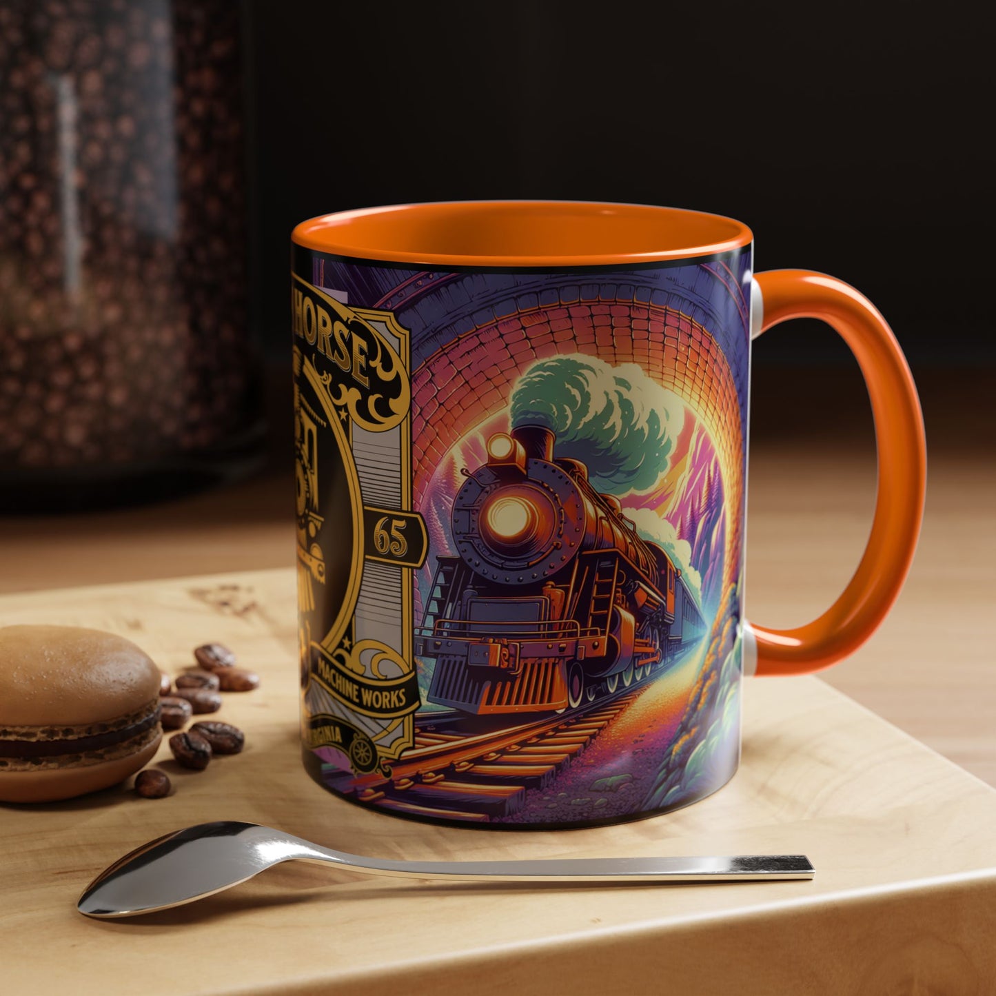 Mug- Steam Engine Iron Horse Accent Coffee Mug (11oz)