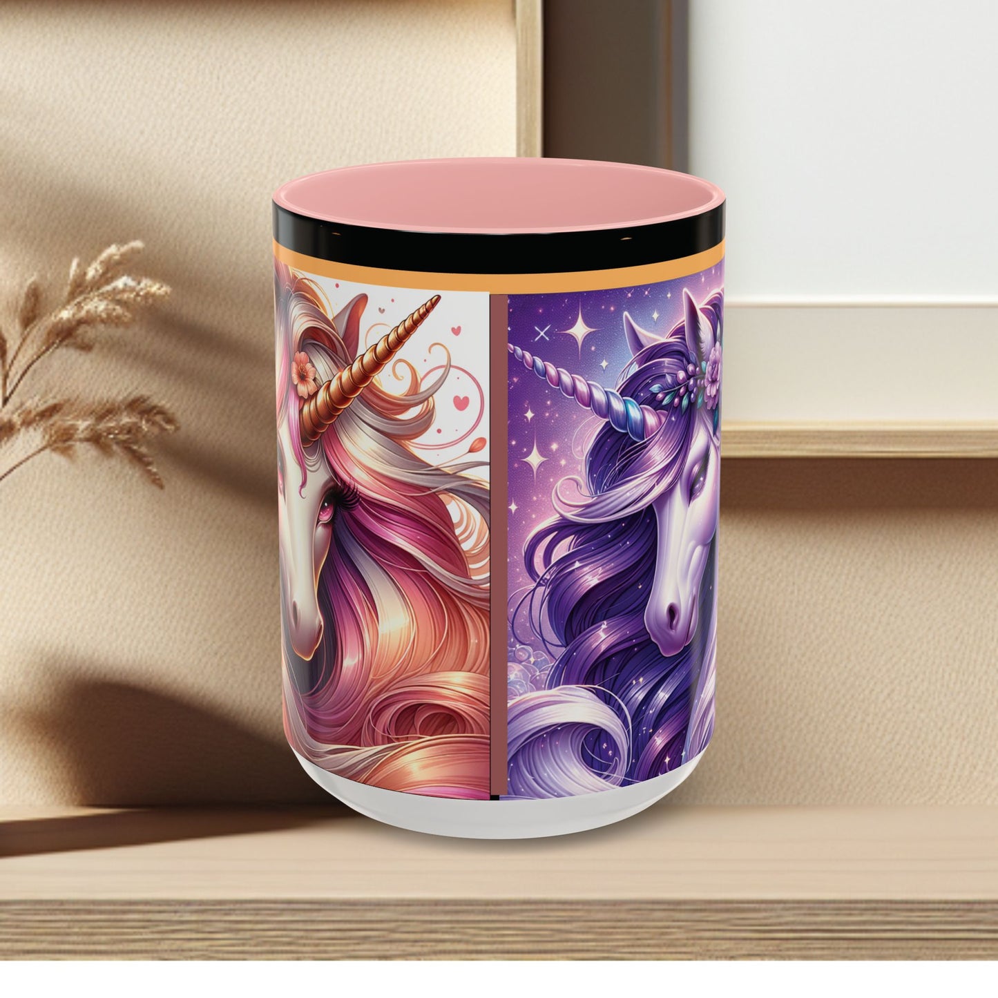 Mug Coffee Unicorns Night and Day - 11oz, 15oz