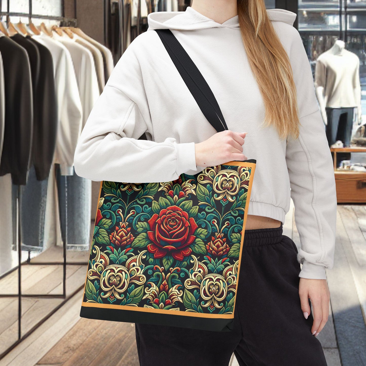 Tote Bag-Rose Garden -Tote Bag