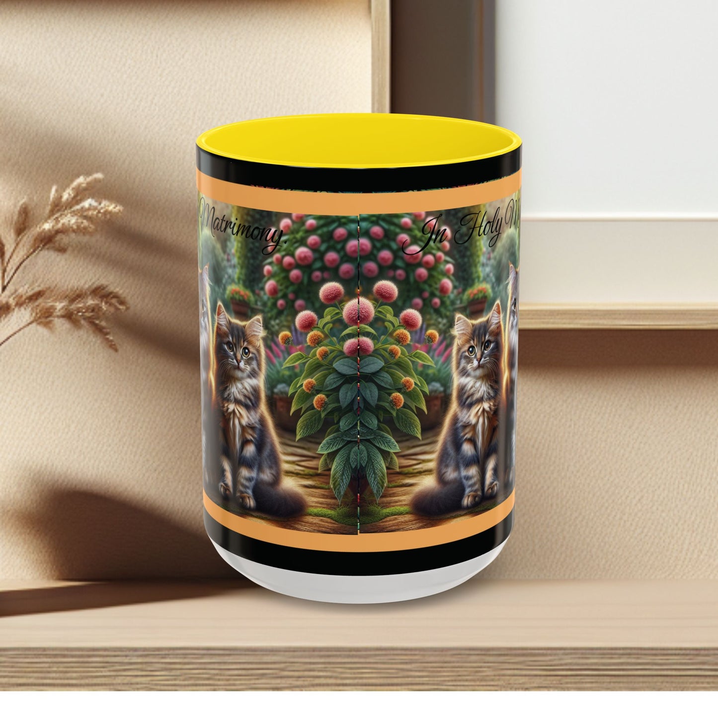Coffee Mug Cat Wedding