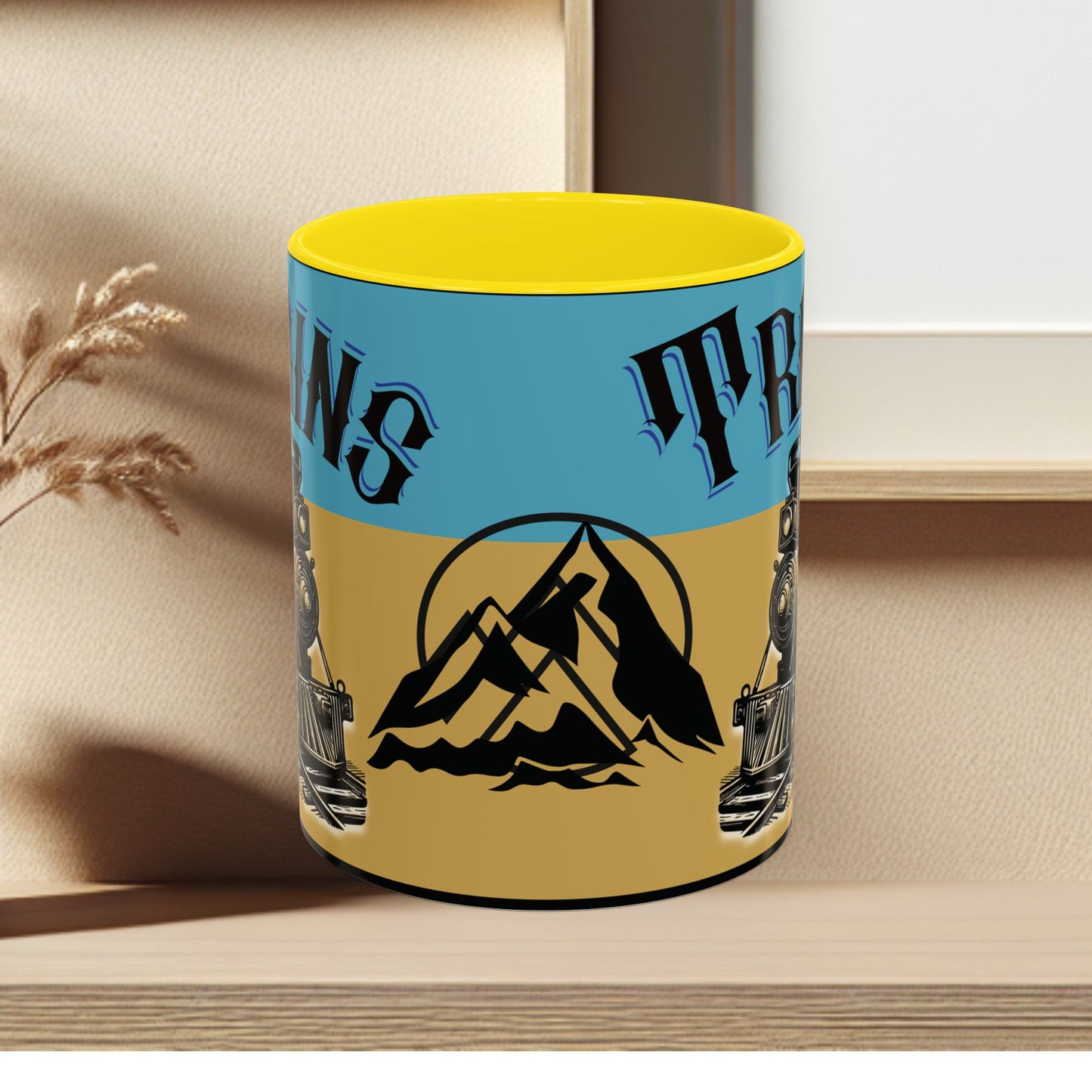 Mug-Trains Accent Coffee Mug