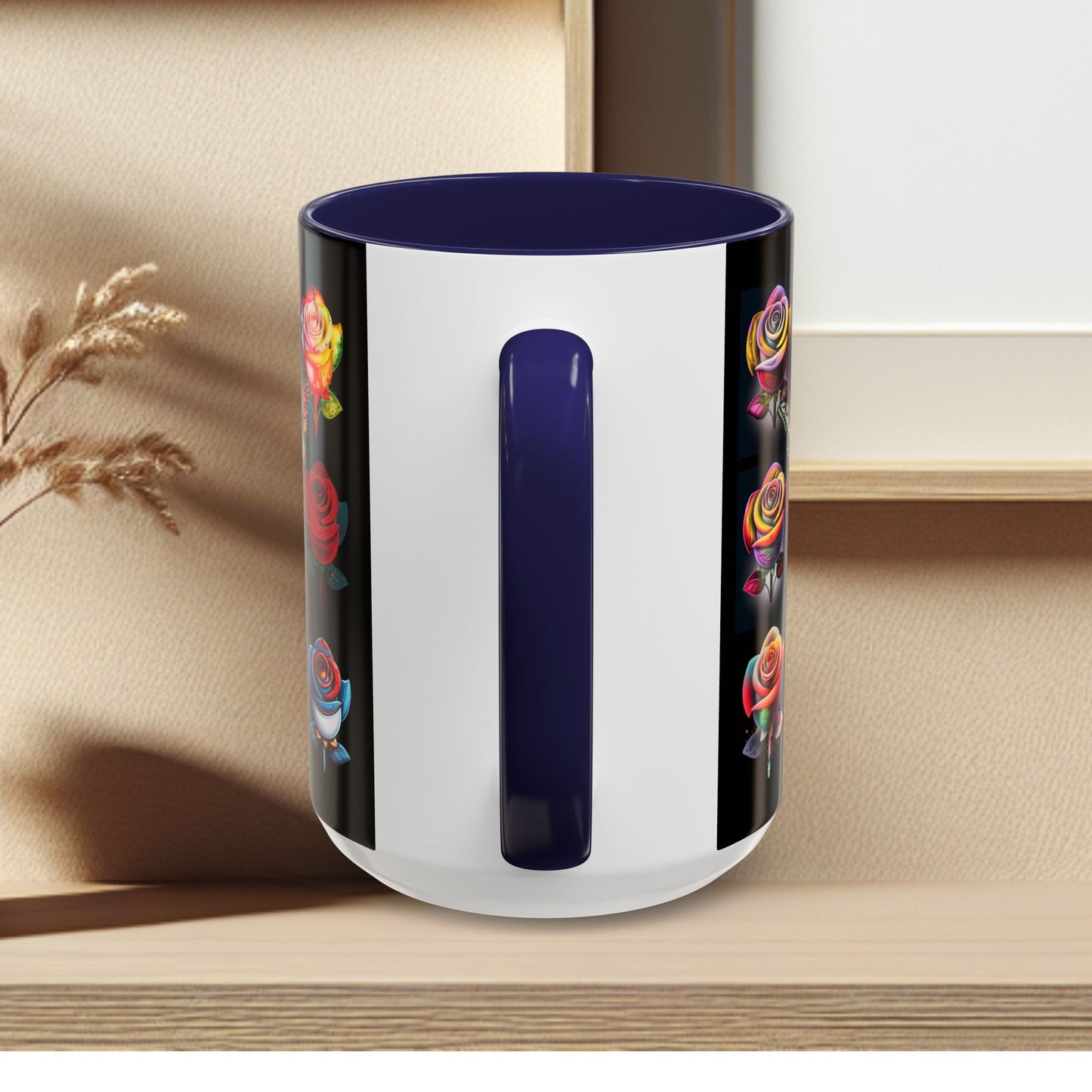 Floral Accent Mug - Perfect Gift for Garden Lovers