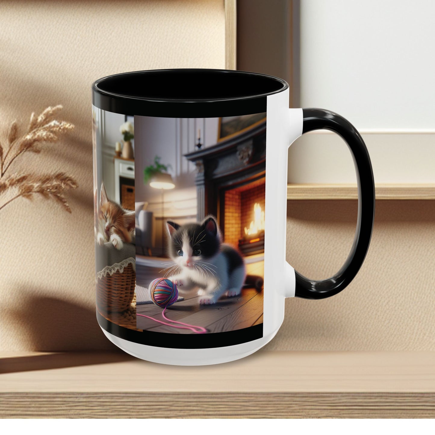 Mug- Kittens - Accent Coffee Mug (11oz, 15oz) (AOP)