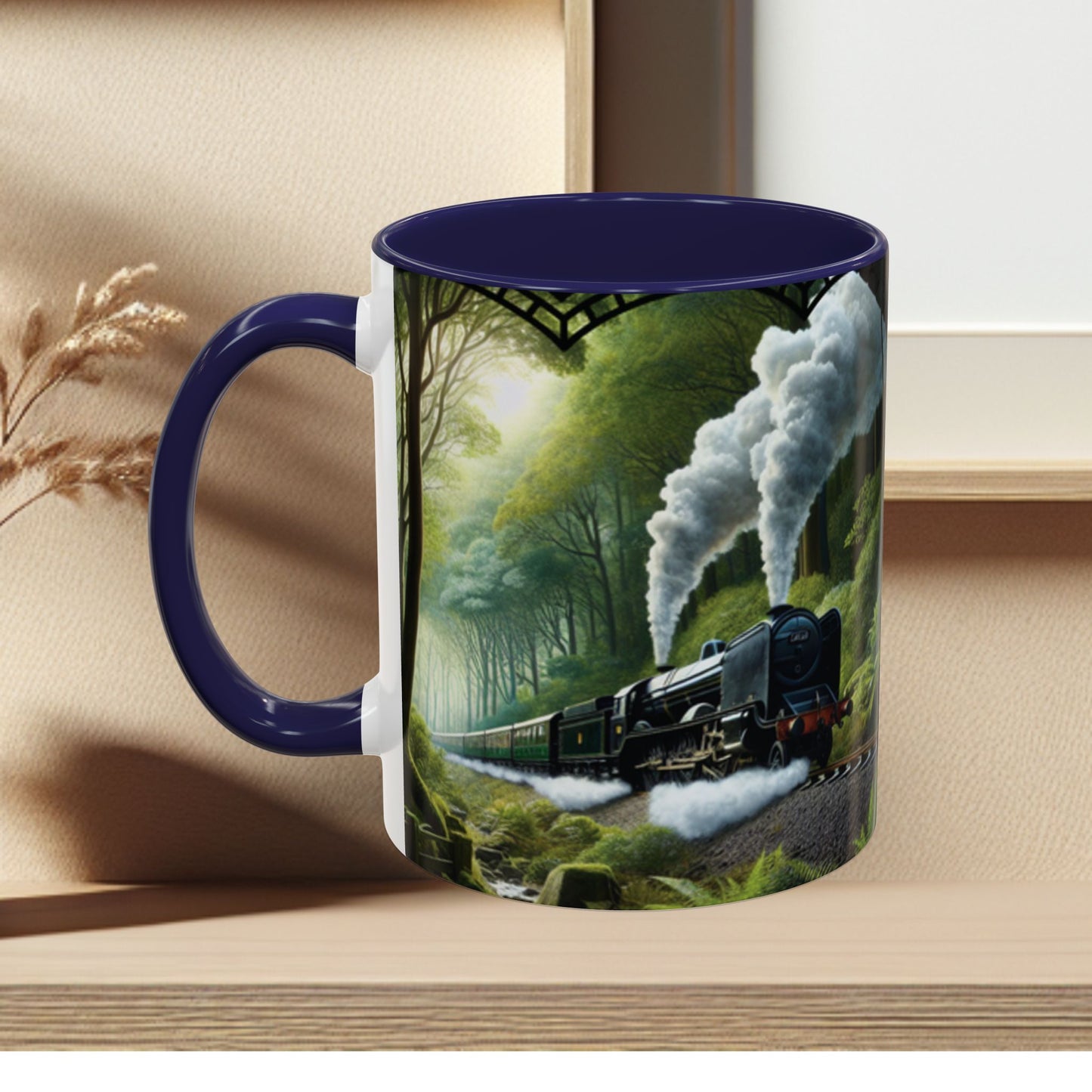 Mug - Jungle Train - Accent Coffee Mug (11oz, 15oz) (AOP)