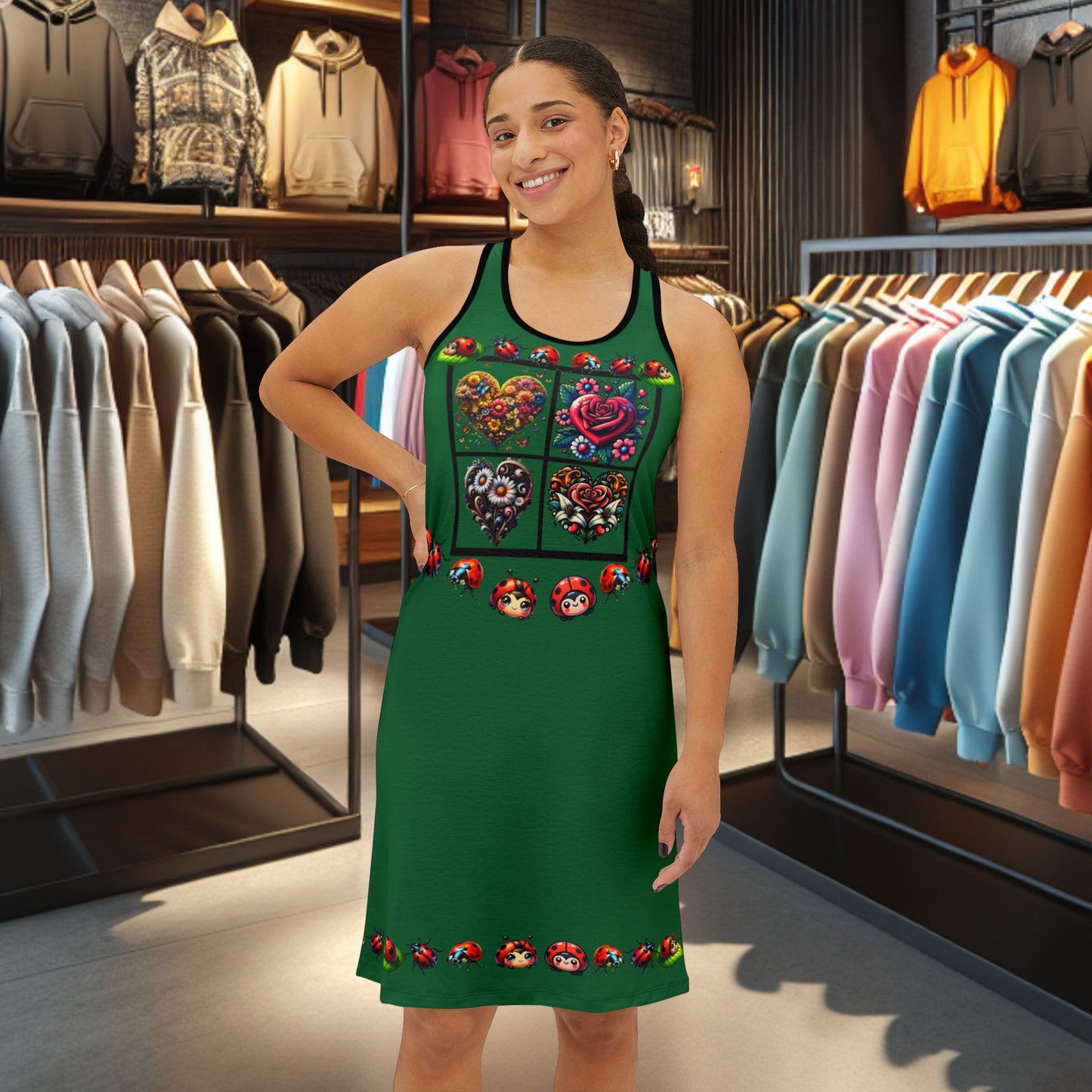 Ladybug Green Dress