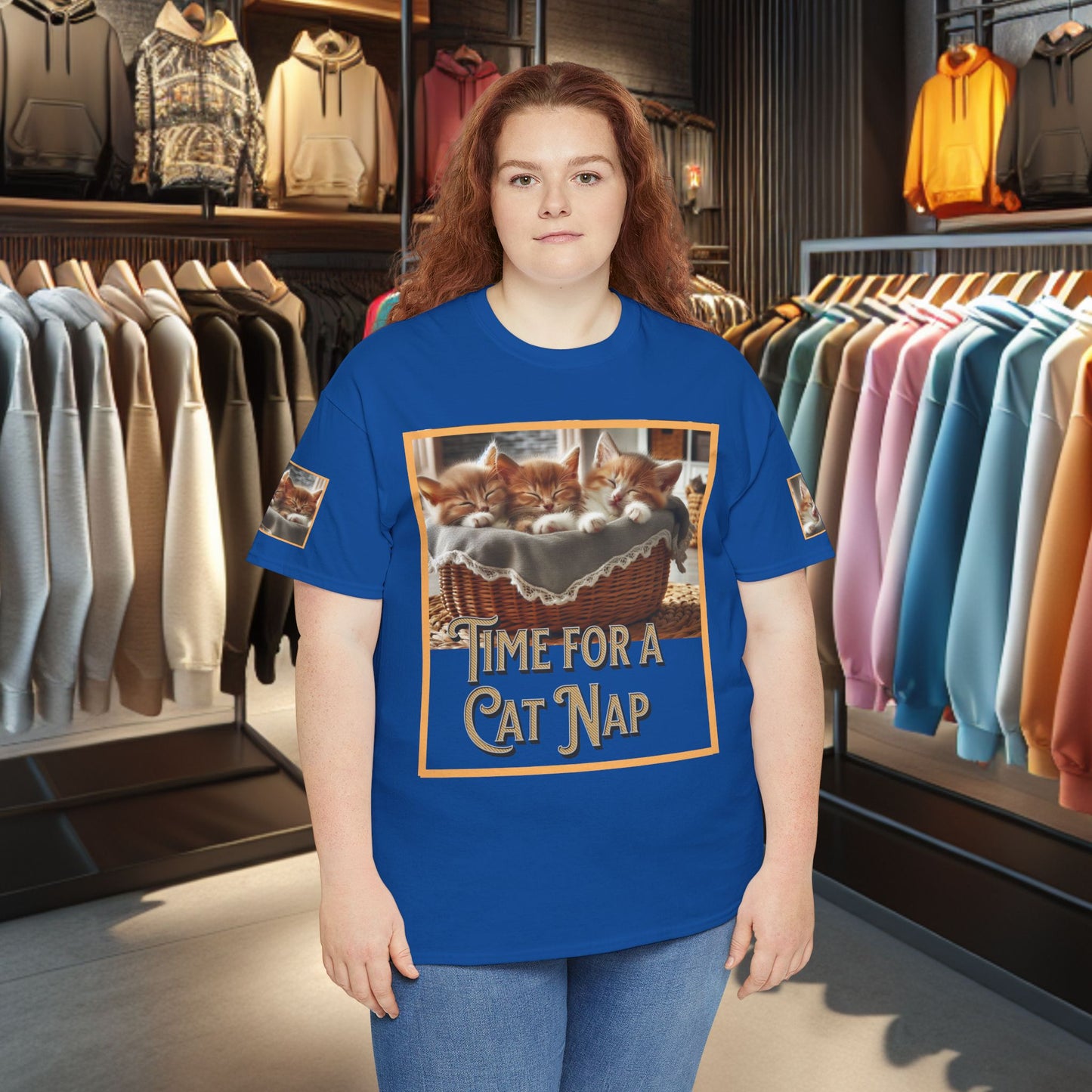 Heavy Tee- Time for a Cat Nap -Unisex Tee - Gildan 5000