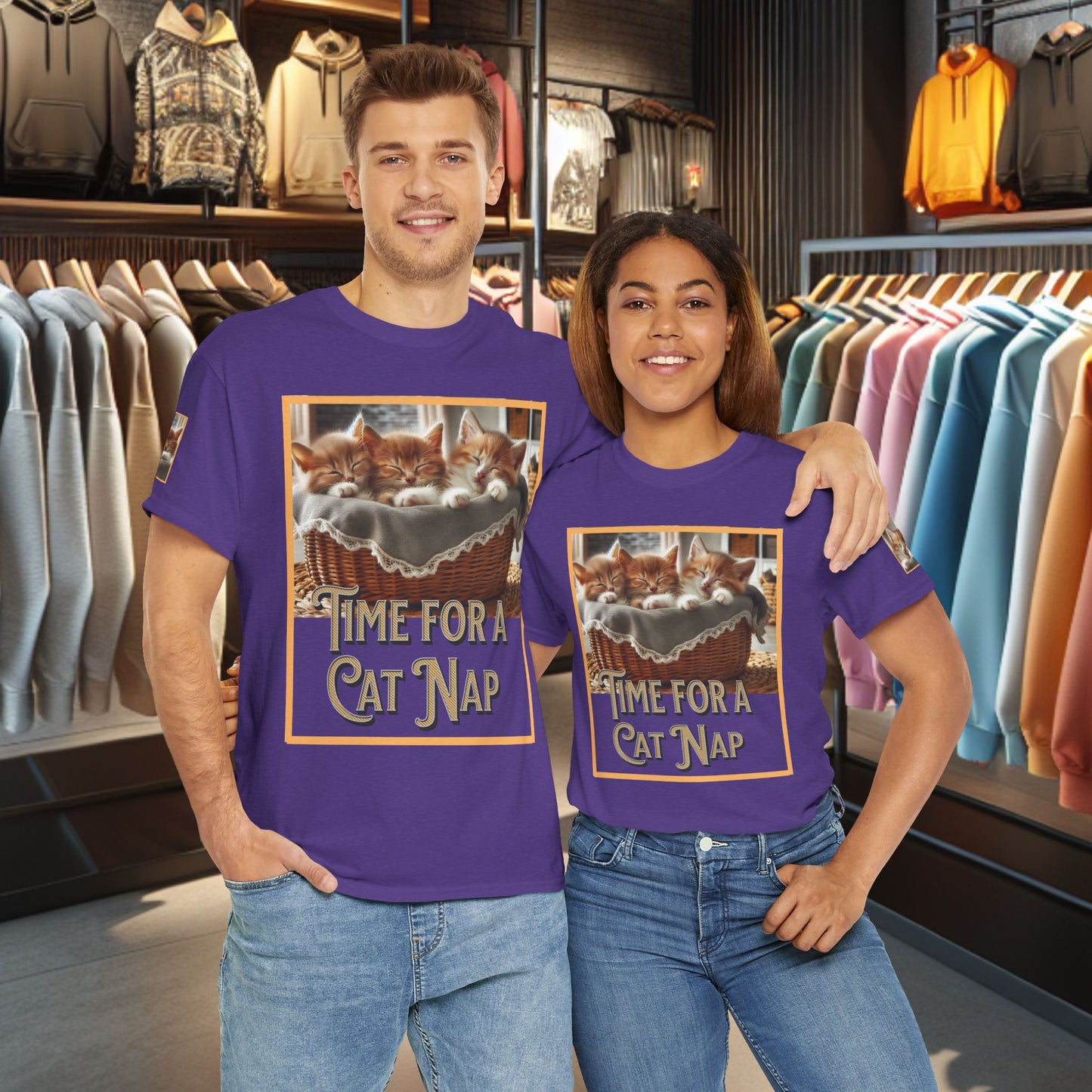 Heavy Tee- Time for a Cat Nap -Unisex Tee - Gildan 5000