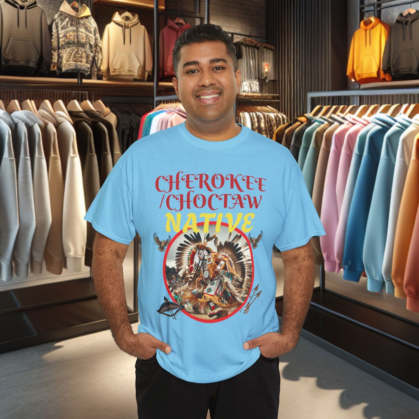 Cherokee / Choctaw Native- Heavy Cotton Tee