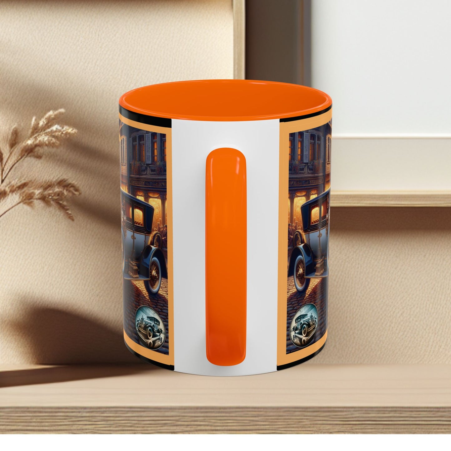 Mug-Blue Classic Car - Accent Coffee Mug (11oz, 15oz)